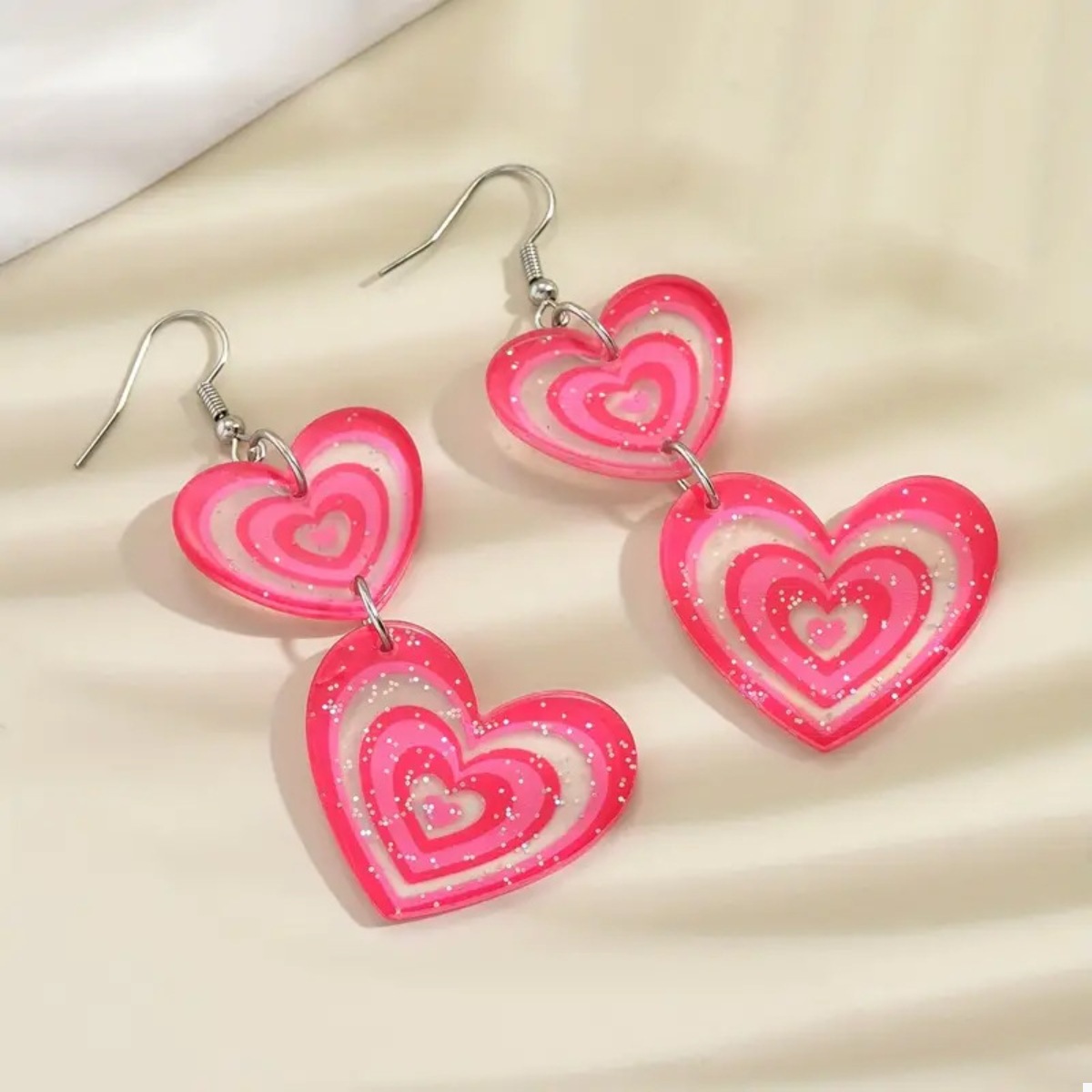 Heart Dangle Earrings