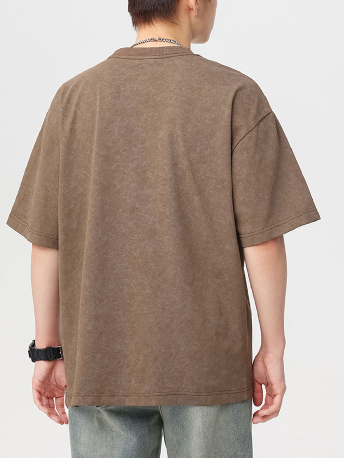 Men's Plus Size Vintage Washed Graphic Oversized T-Shirt