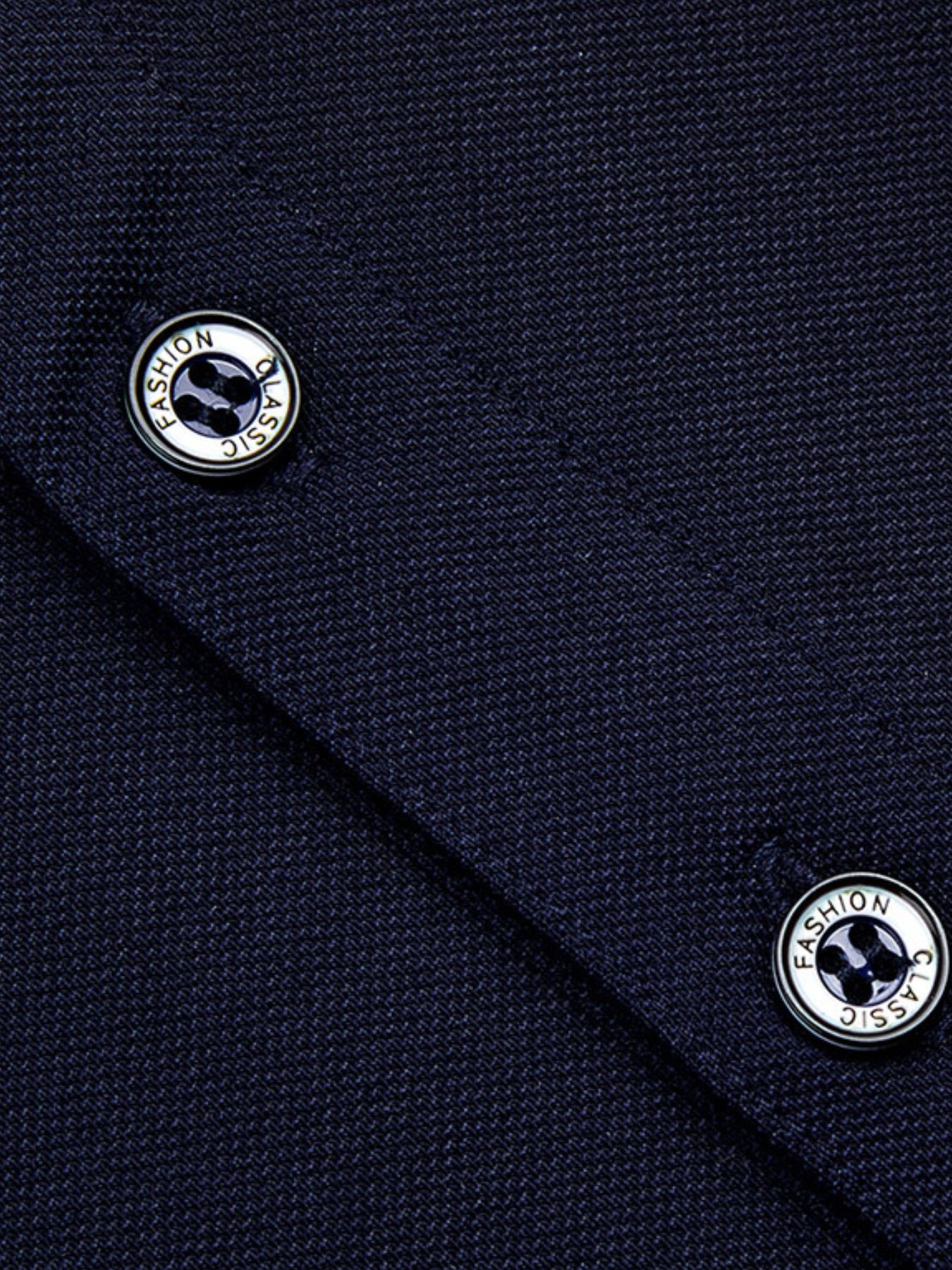 Men's Plus Size Embroidered Short Sleeve Polo Shirt