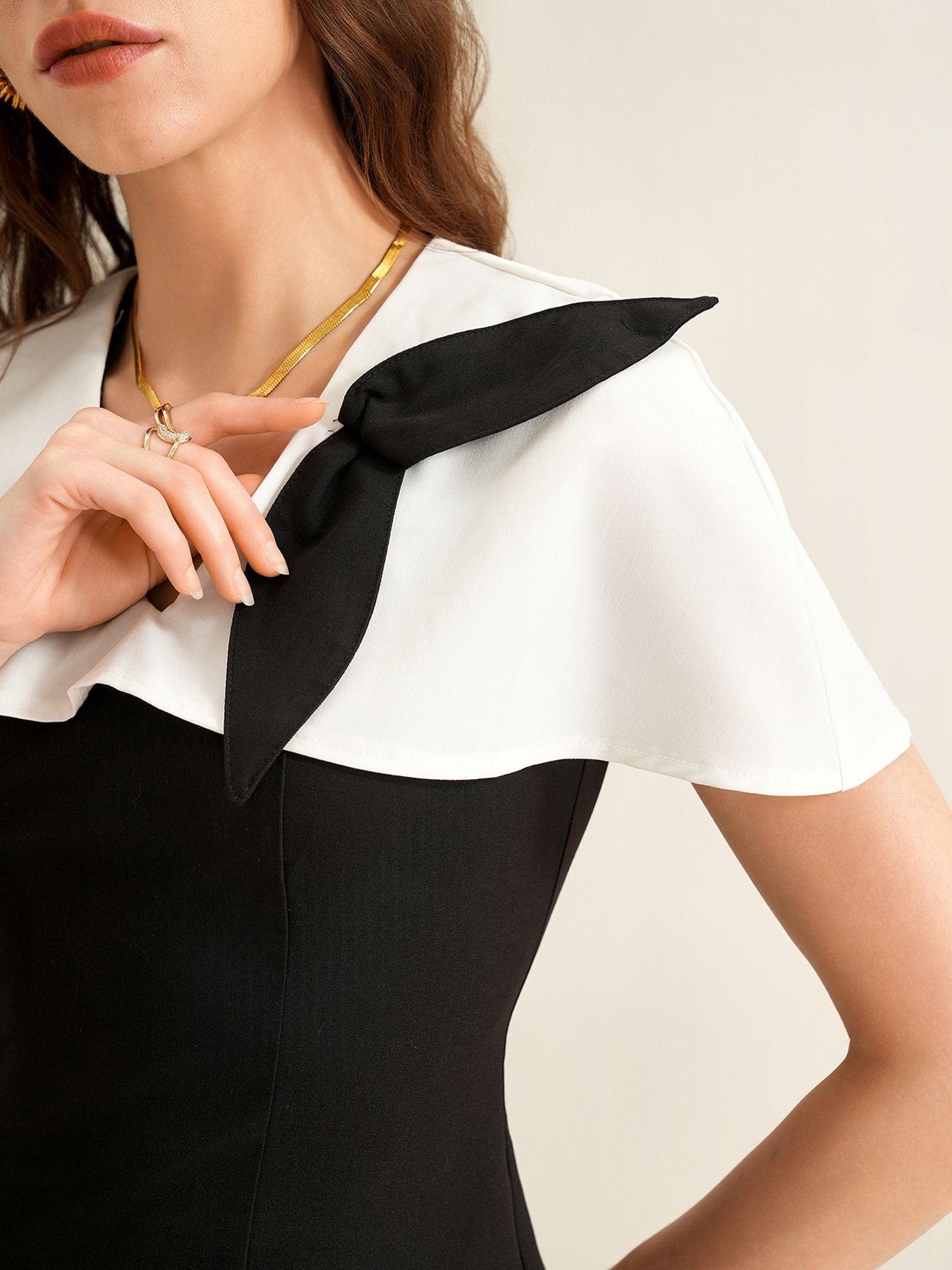 Peplum Top with Wide-Leg Pants Set