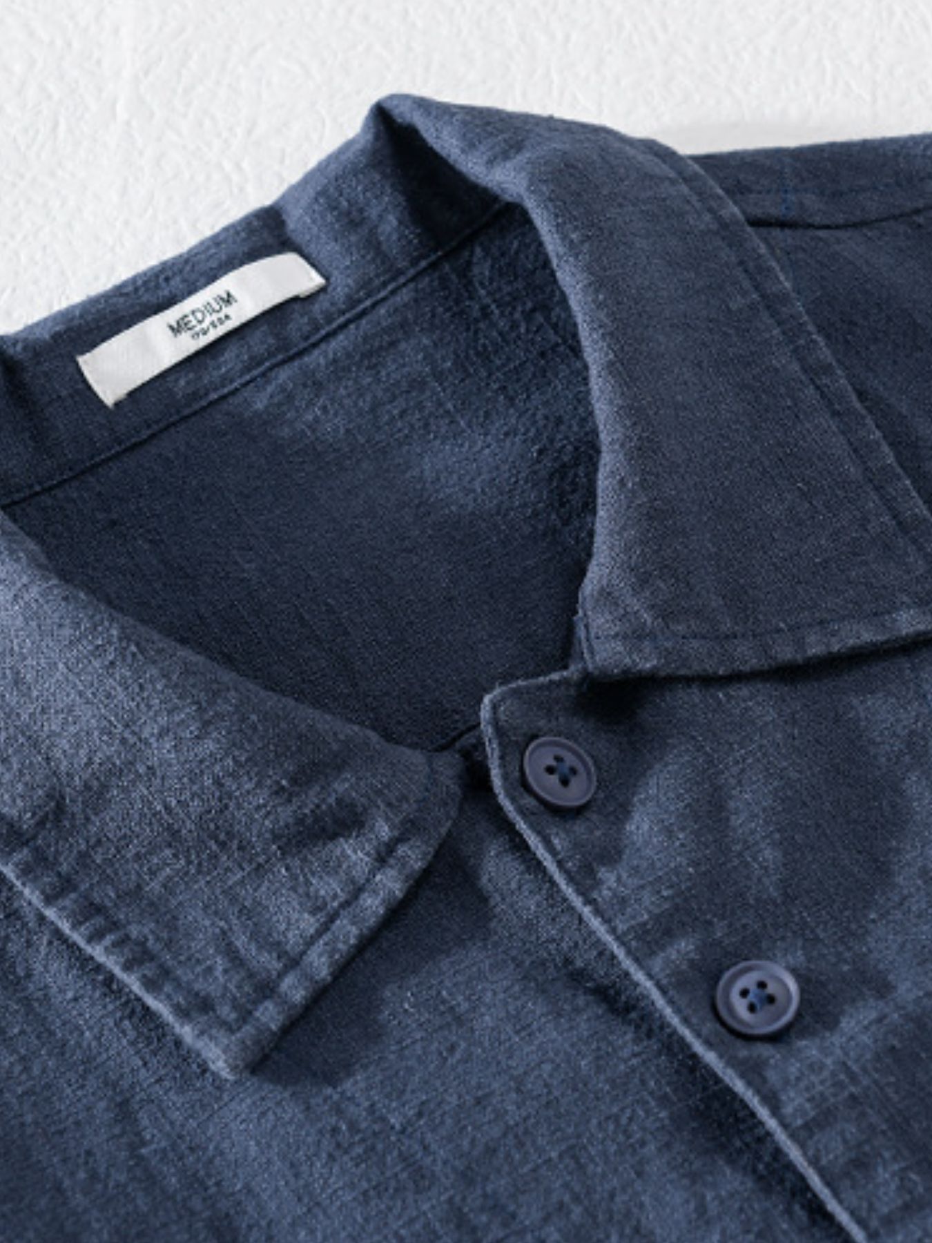 Men's Plus Size Button-Up Shirt with Chest Pocket