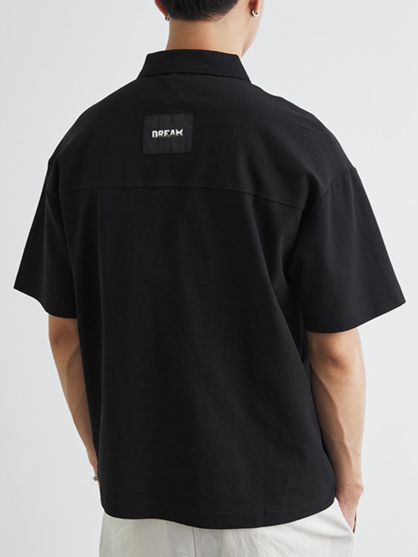 Men's Plus Size Button Detail Short Sleeve Polo