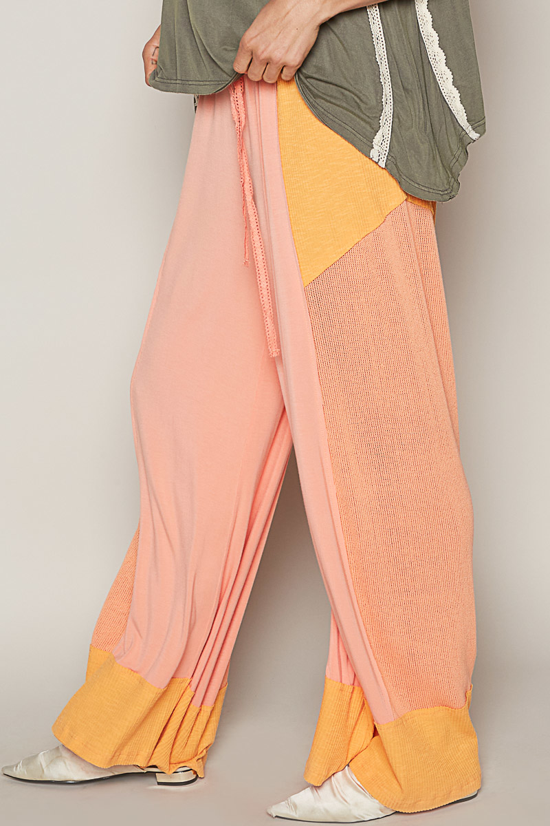 Drawstring Wide Leg Pants