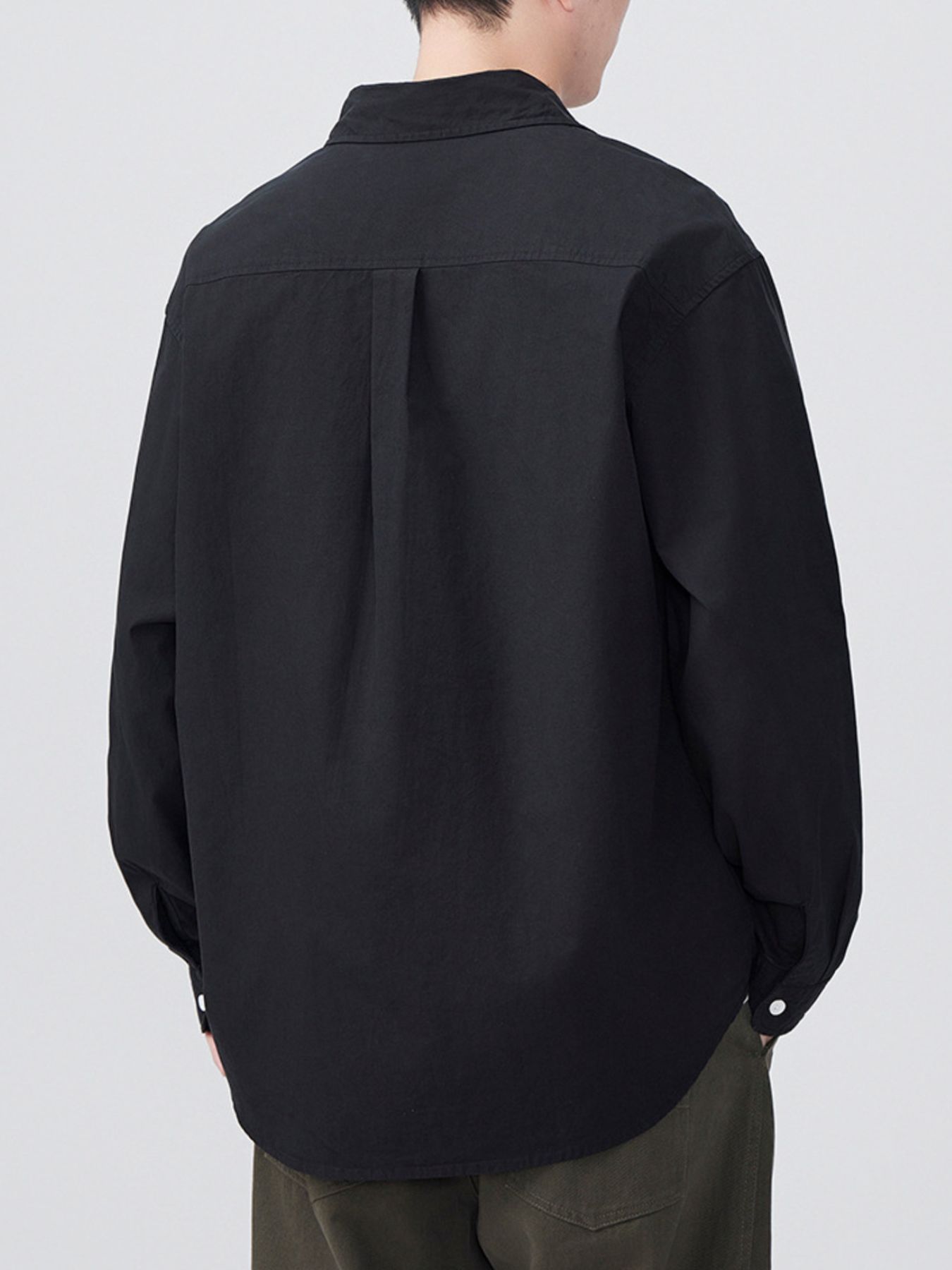 Men's Plus Size Button Up Long Sleeve Shirt