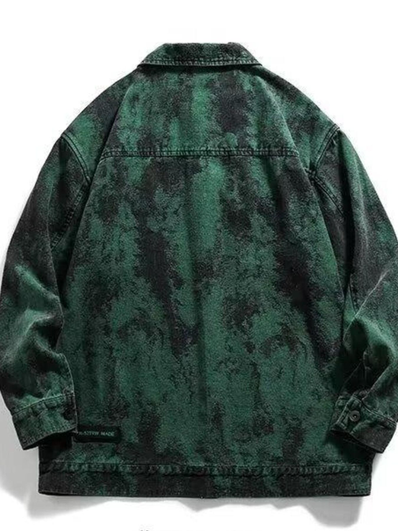 Men's Plus Size Button Up Oversized Denim Jacket