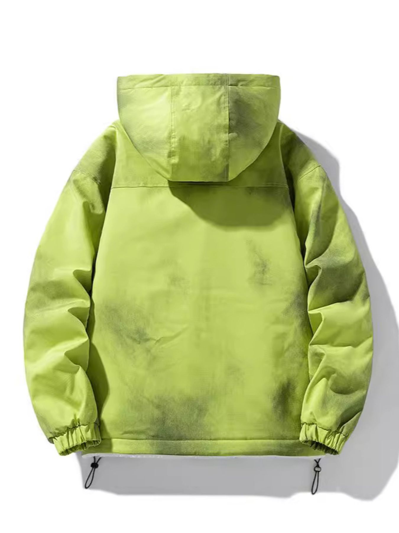 Men's Full Size Hooded Fleece Lined Windproof Jacket Plus Size