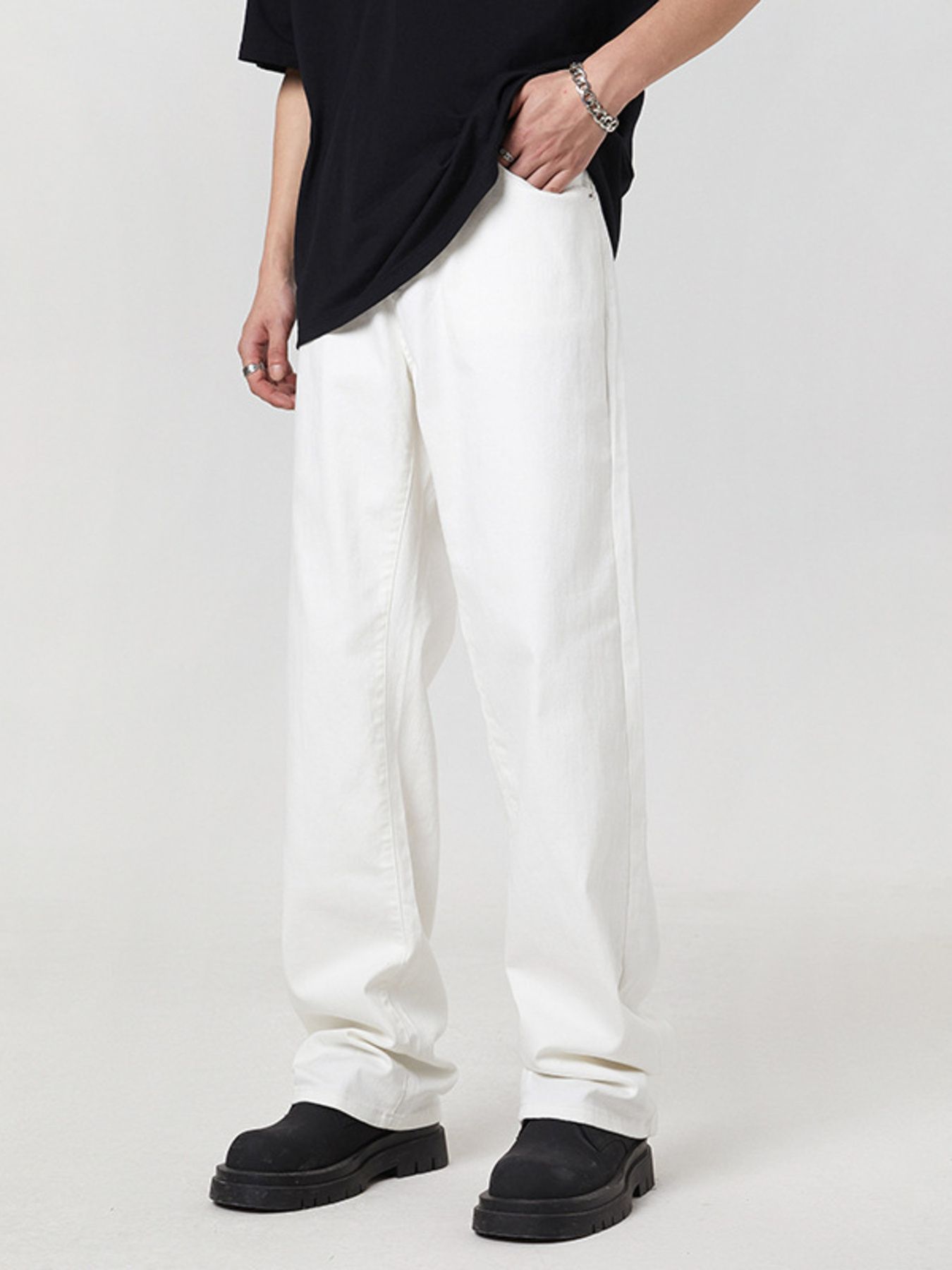 Men's Full Size Wide Leg Jeans Plus Size