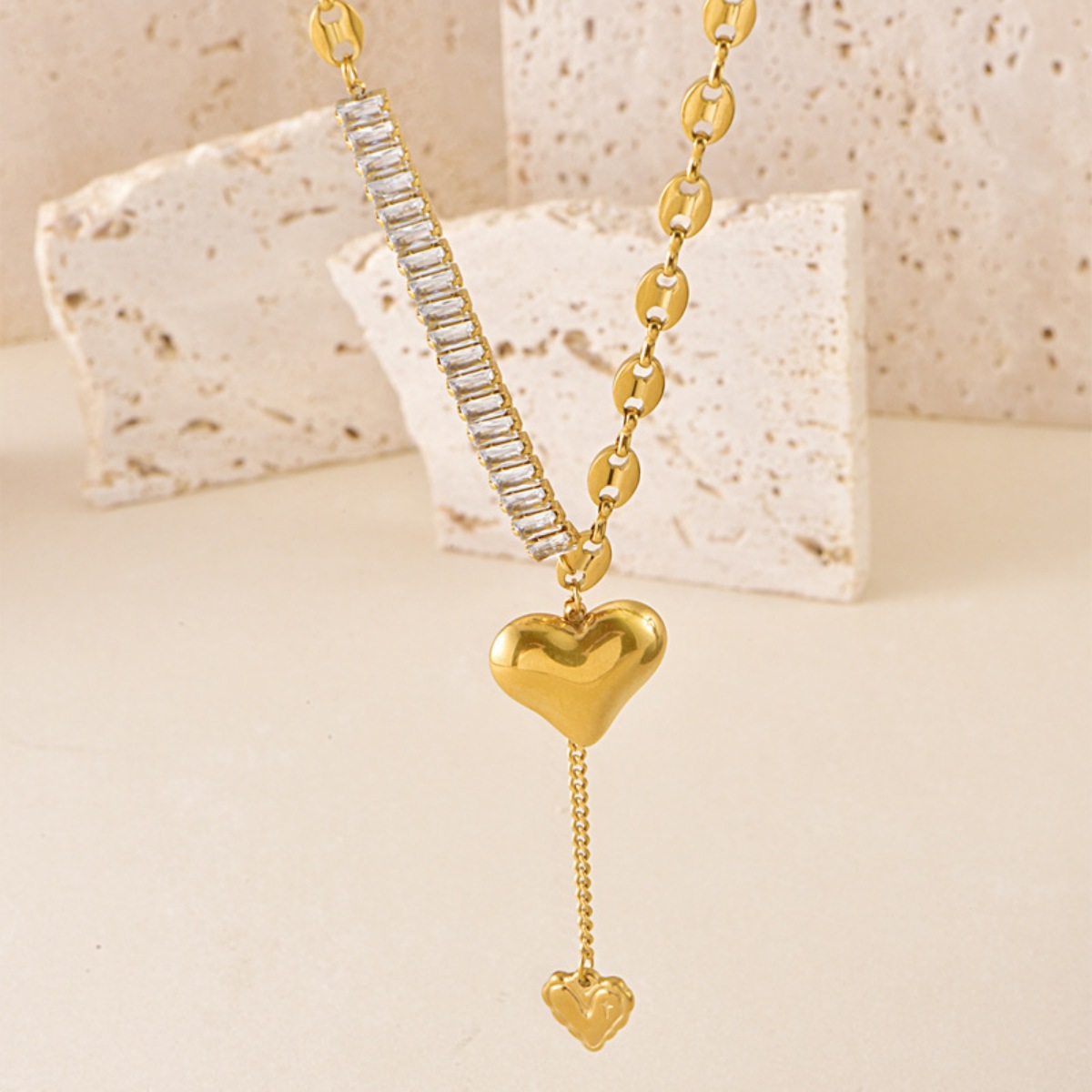 18K Gold-Plated Heart Necklace