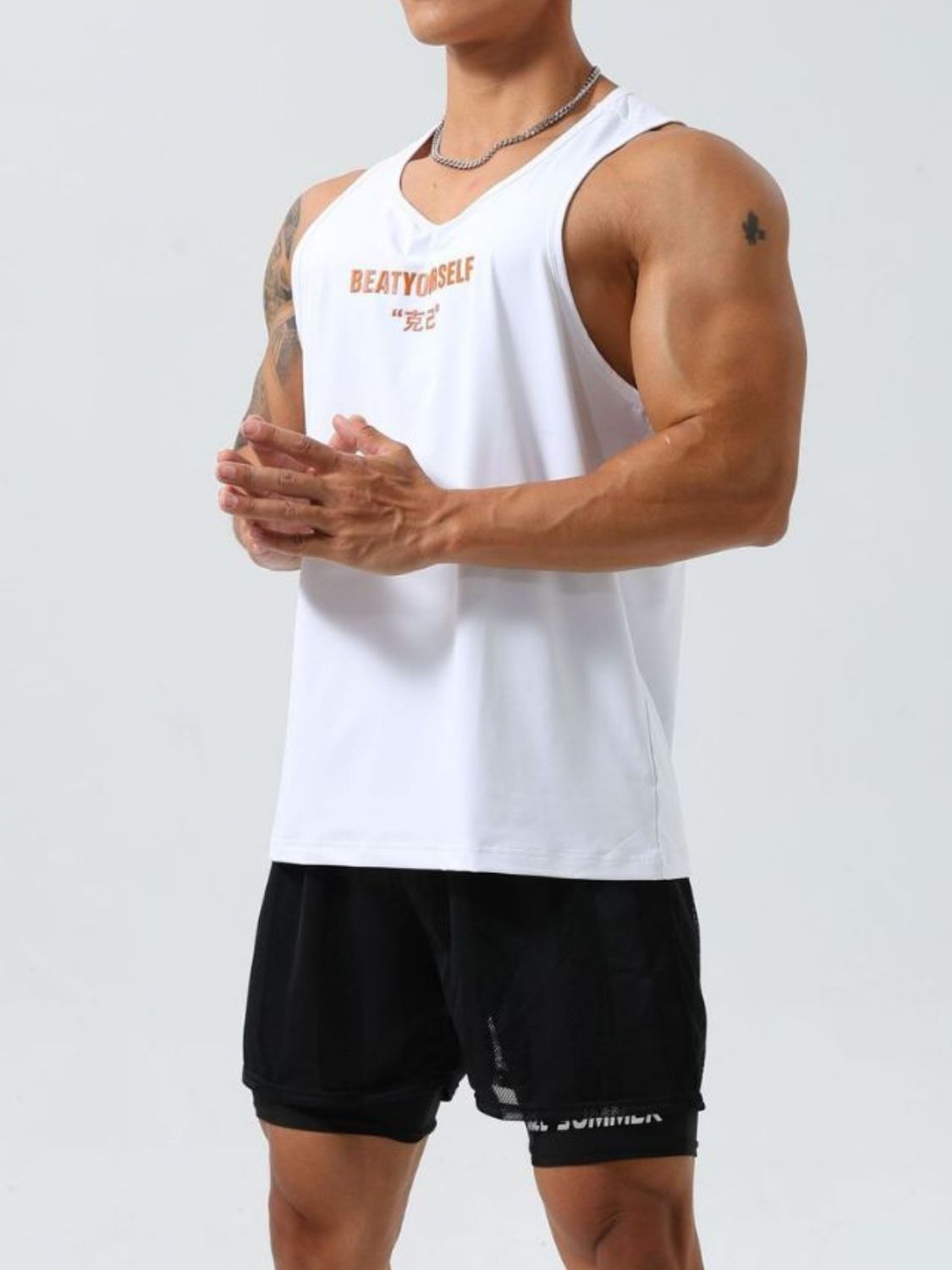 Men's Plus Size Round Neck Tank