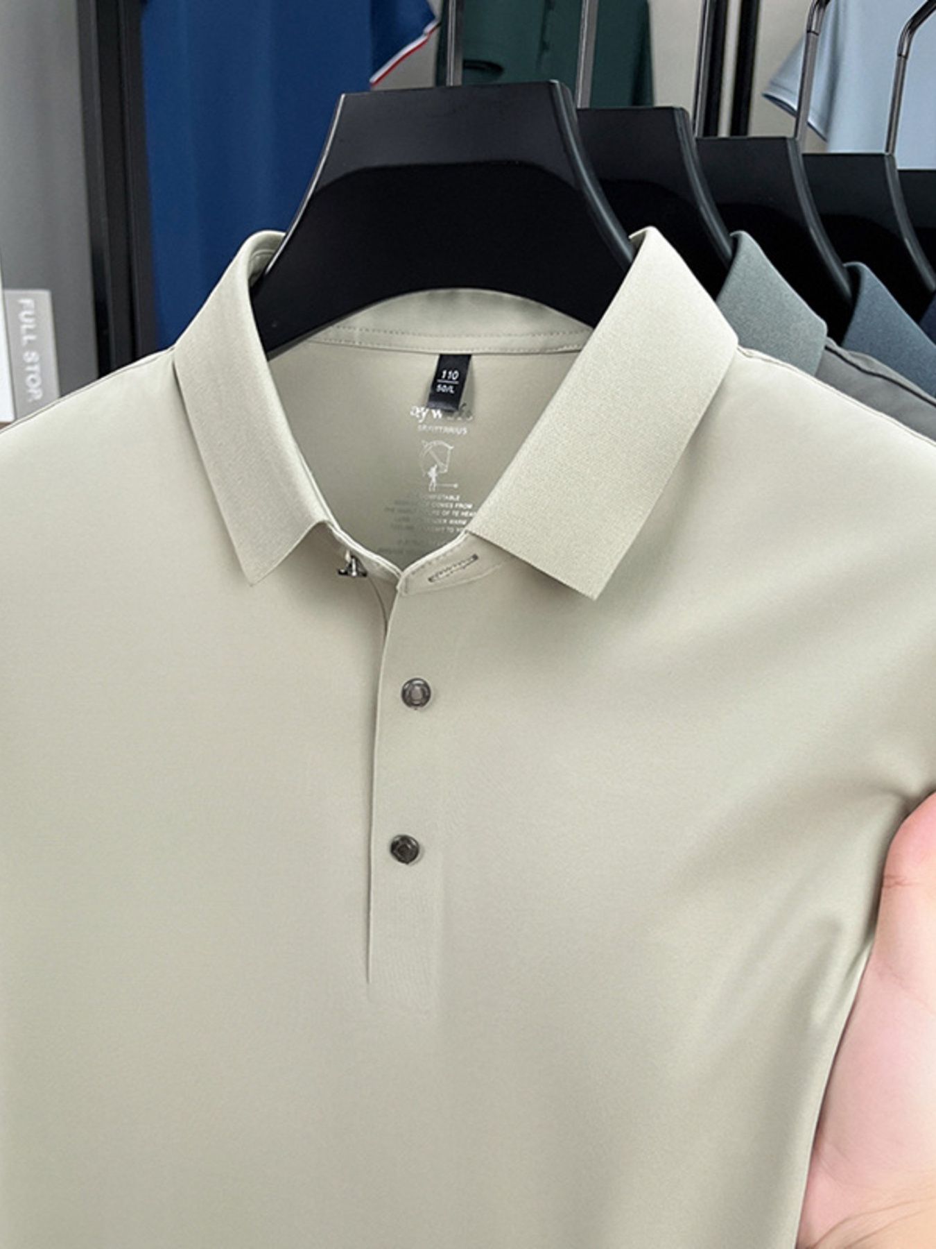 Men's Plus Size Button Detail Short Sleeve Polo