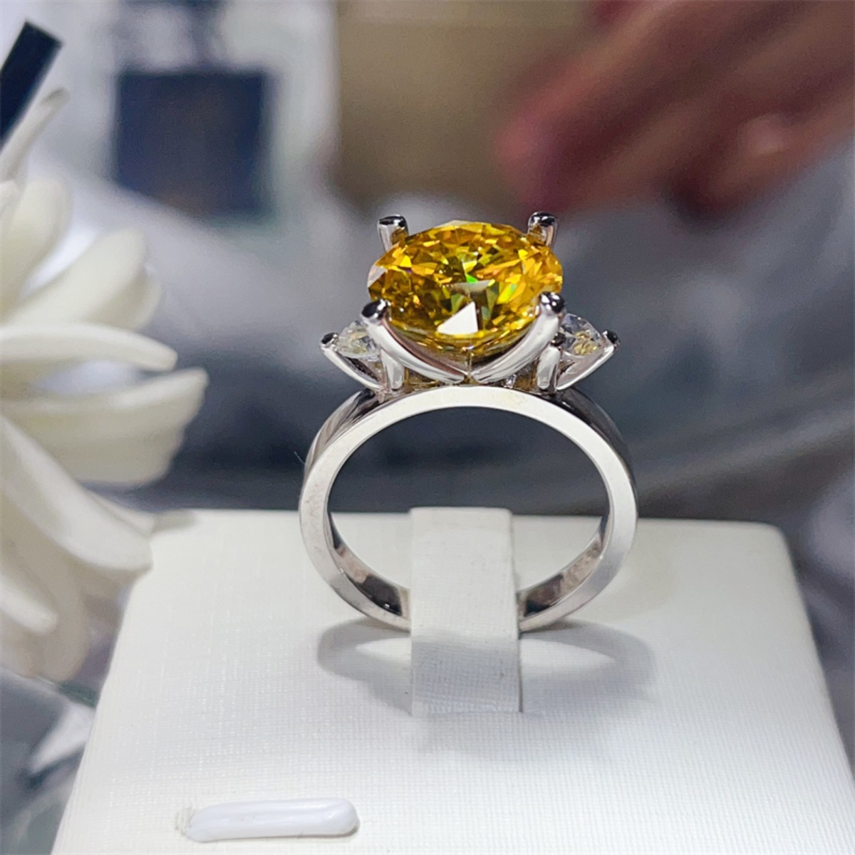 5 Carat Moissanite 925 Sterling Silver Ring