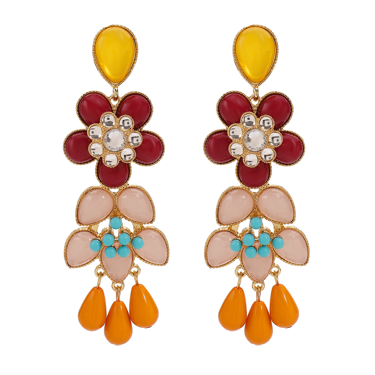 Flower Dangle Earrings