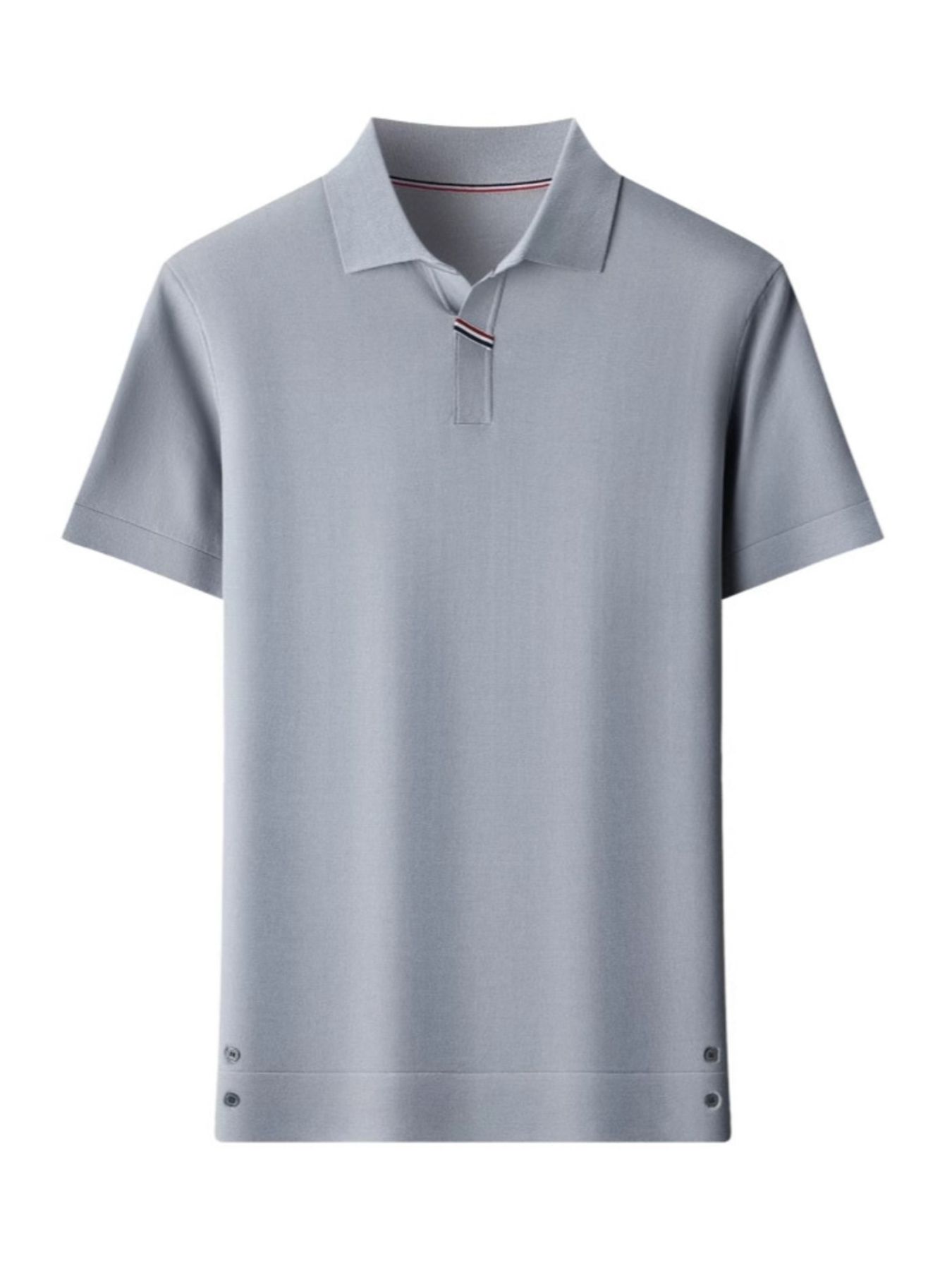 Men's Plus Size Collared Neck Short Sleeve Polo