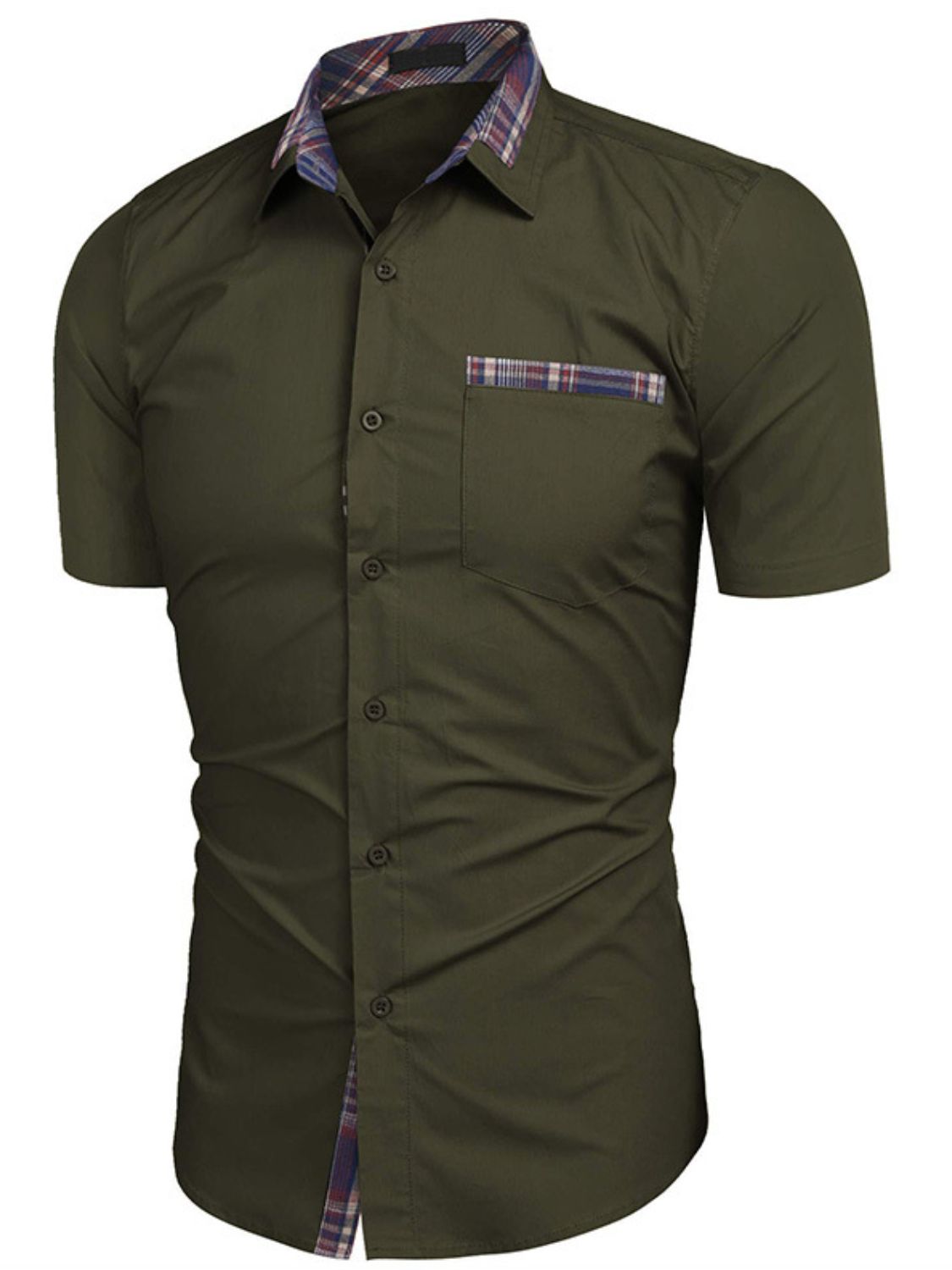 Men's Button Up Short Sleeve Shirt