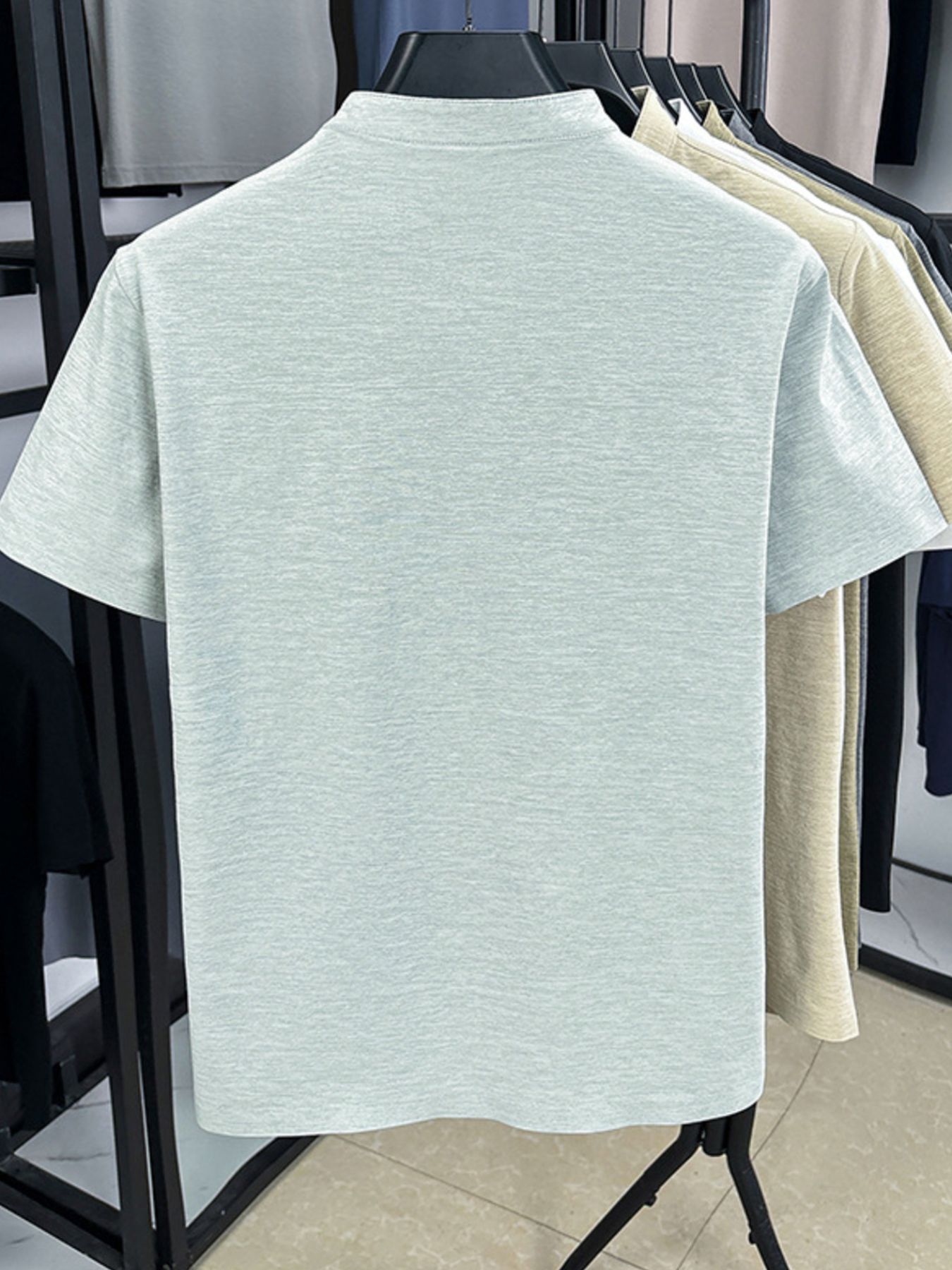 Men's Plus Size Button Detail Short Sleeve Polo