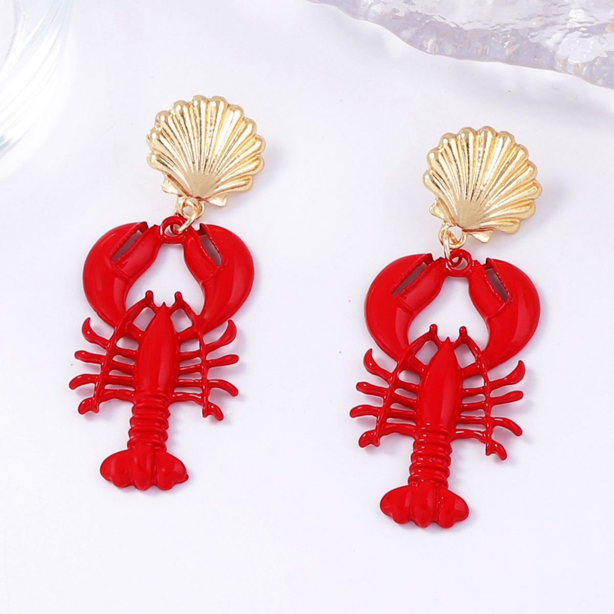 18K Gold-Plated Stainless Steel Drop Earrings