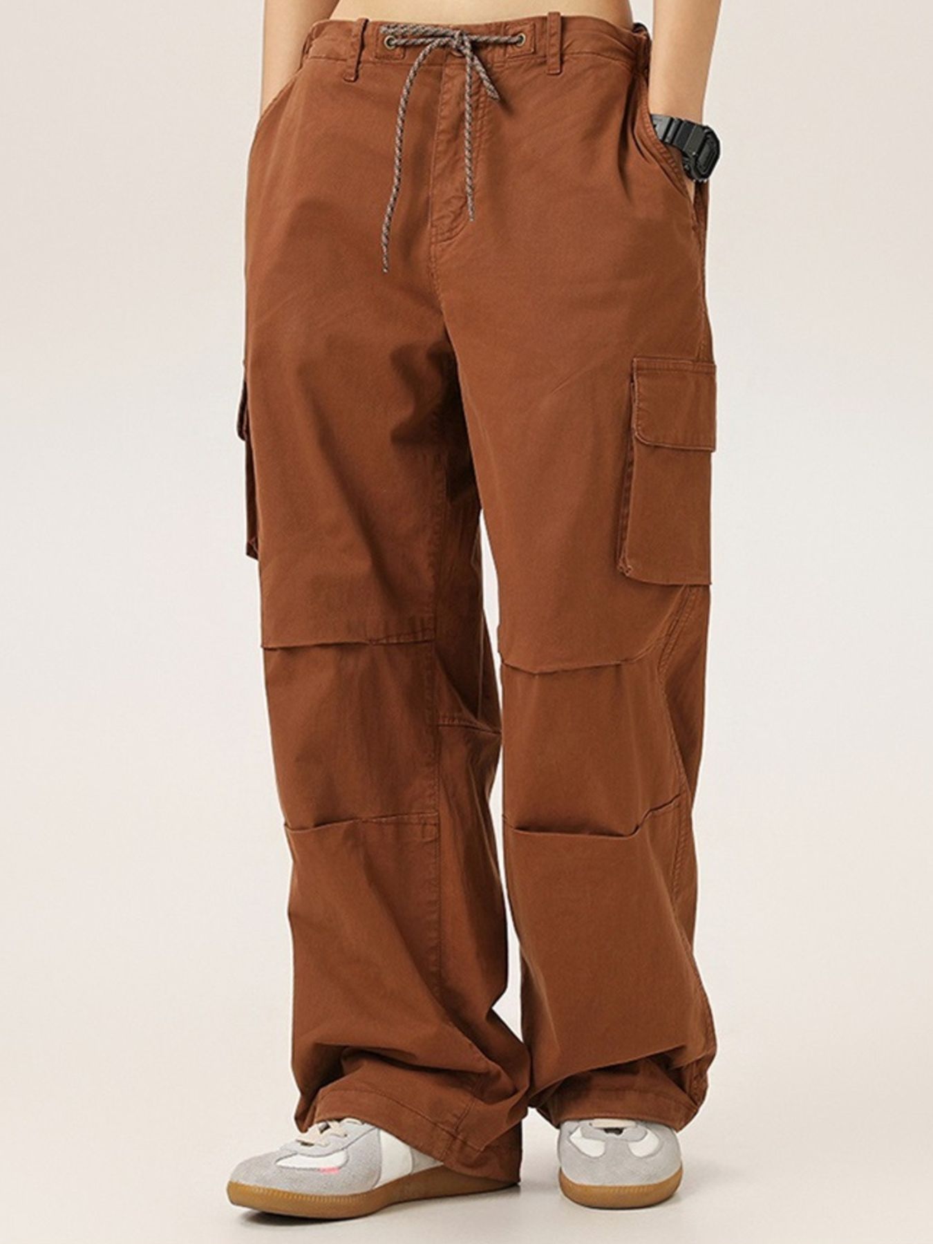 Men's Plus Size Wide Leg Cargo Pants