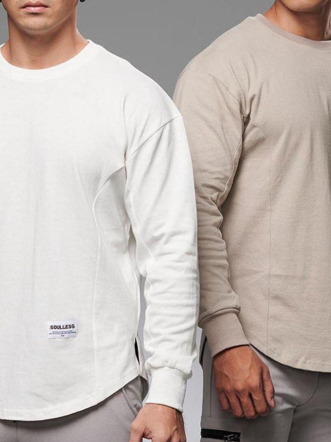 Men's Plus Size Round Neck Drop Shoulder T-Shirt