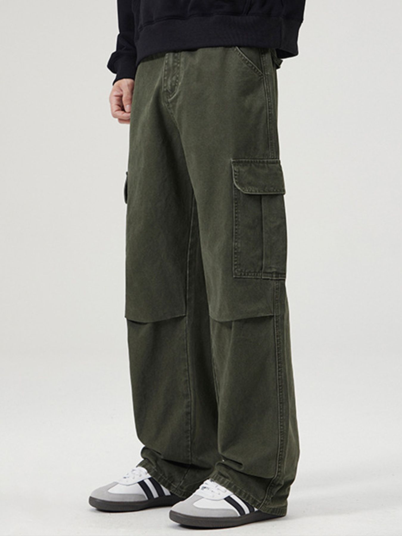 Men's Full Size Loose Fit Cargo Pants Plus Size