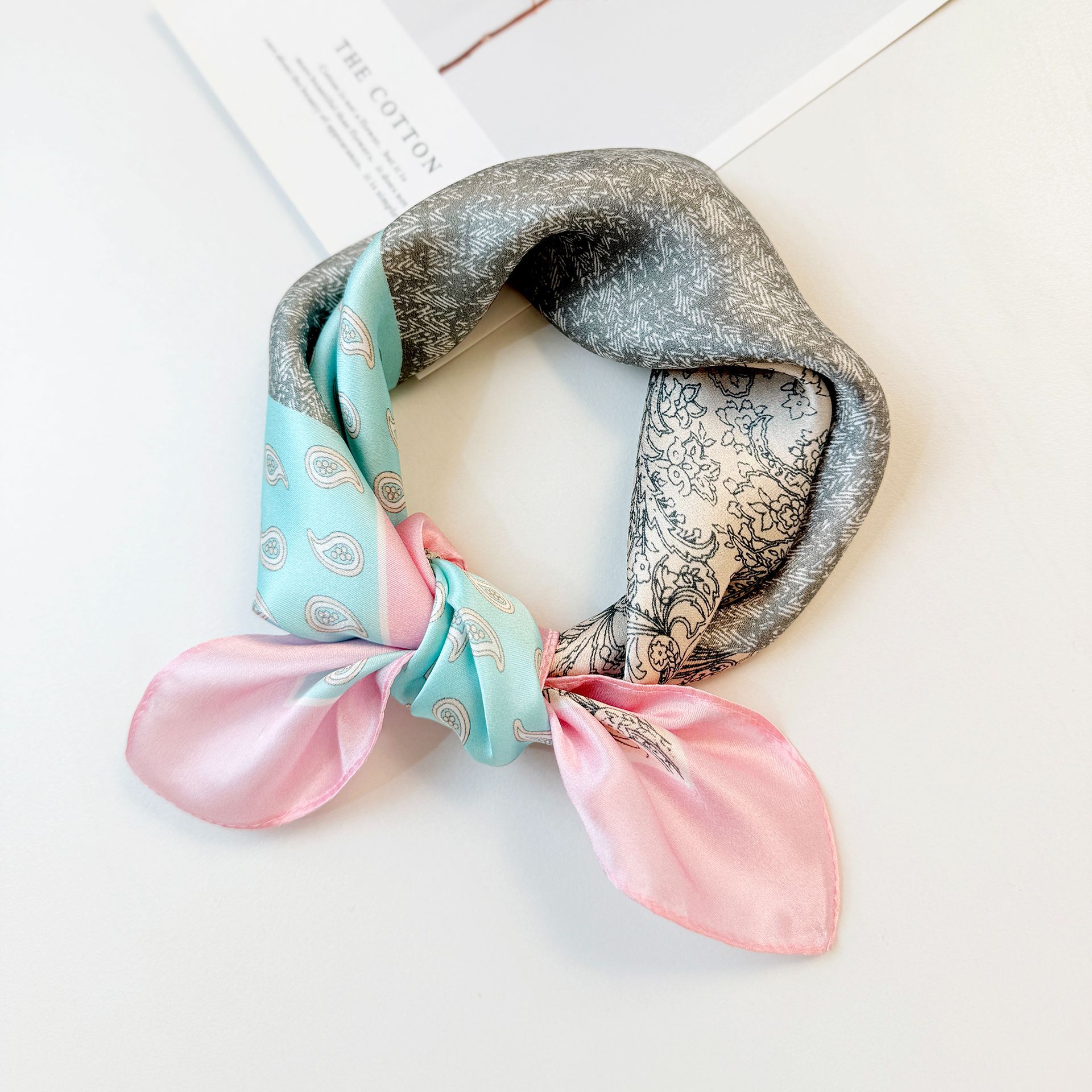 Printed Silk Square Scarf