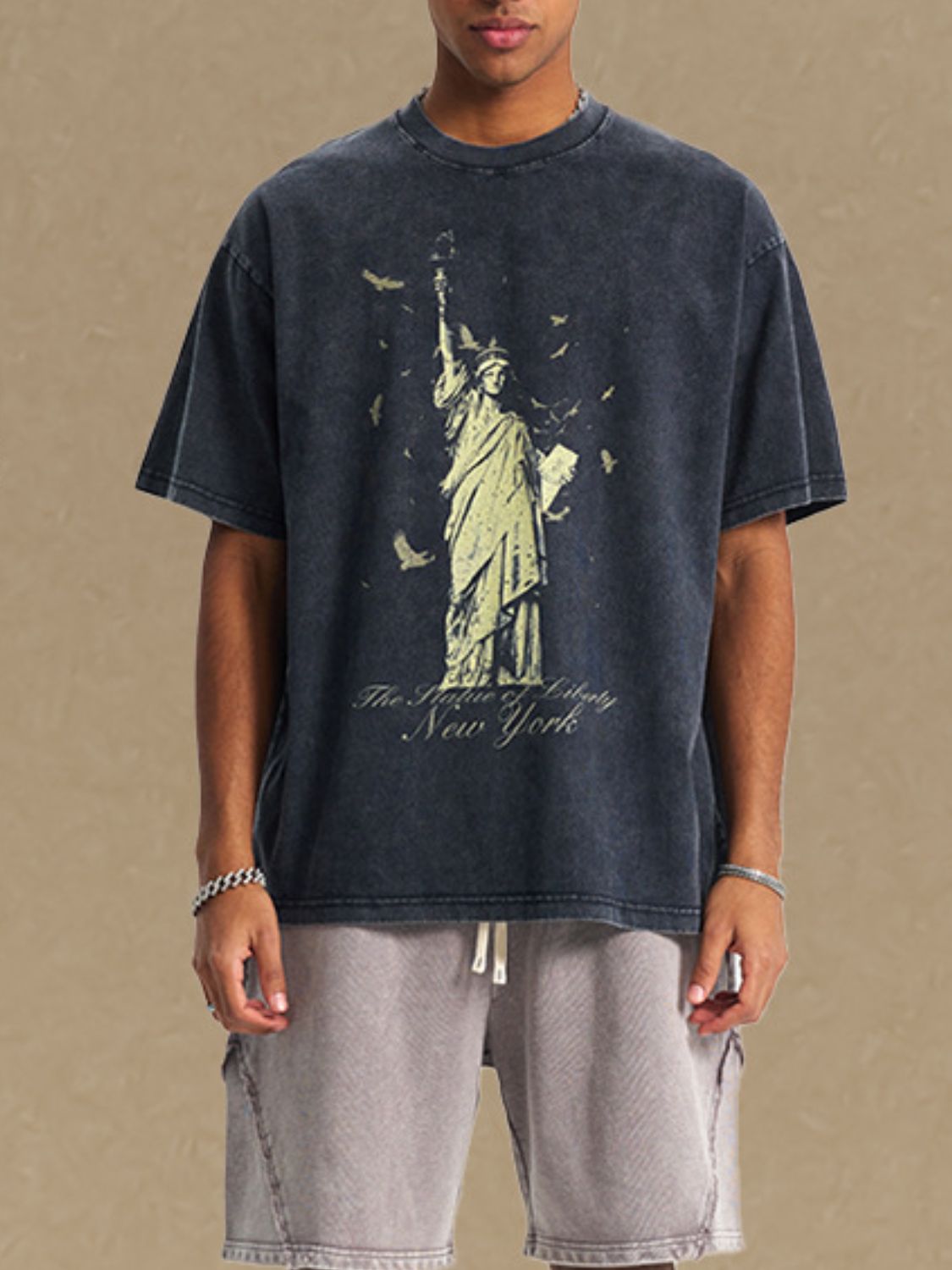 Men's Graphic Round Neck Half Sleeve T-Shirt