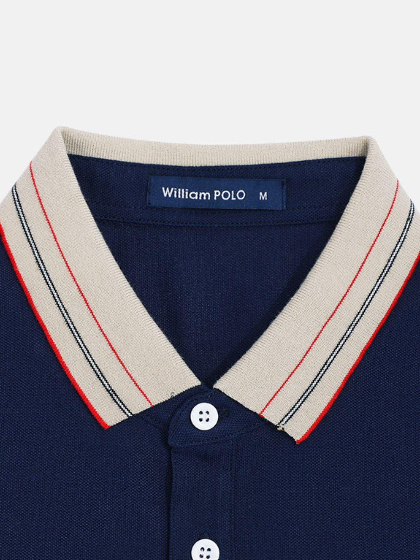 Men's Plus Size Striped Collar Short Sleeve Polo