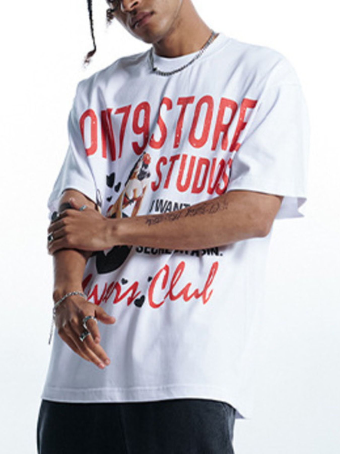 Men's Graphic Round Neck Short Sleeve T-Shirt