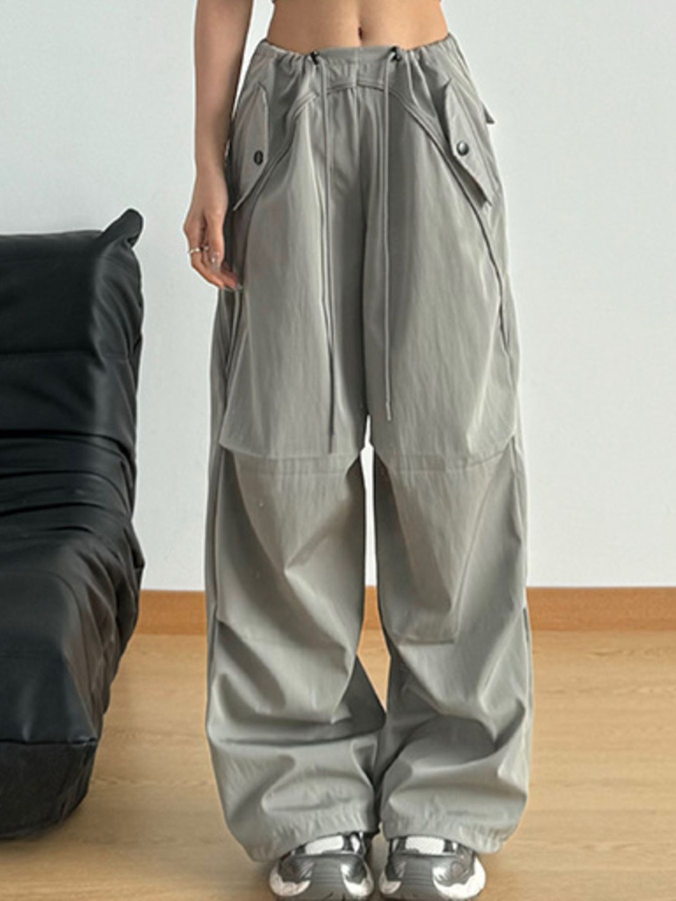 Wide Leg Drawstring Pants