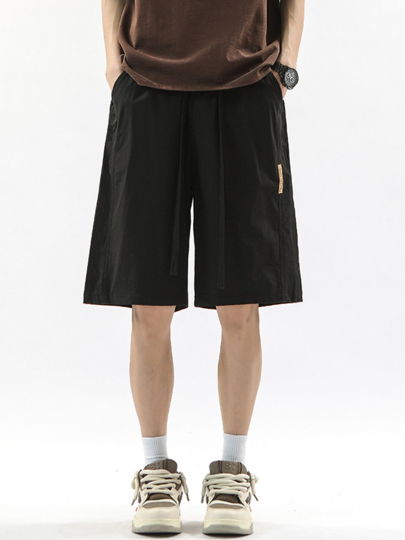 Men's Full Size Drawstring Casual Loose-Fit Pants Plus Size