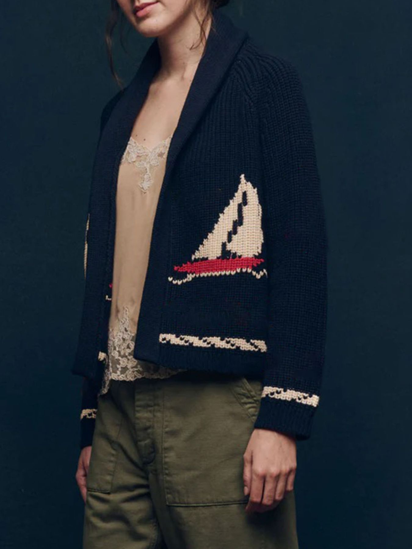 Open Front Long Sleeve Cardigan