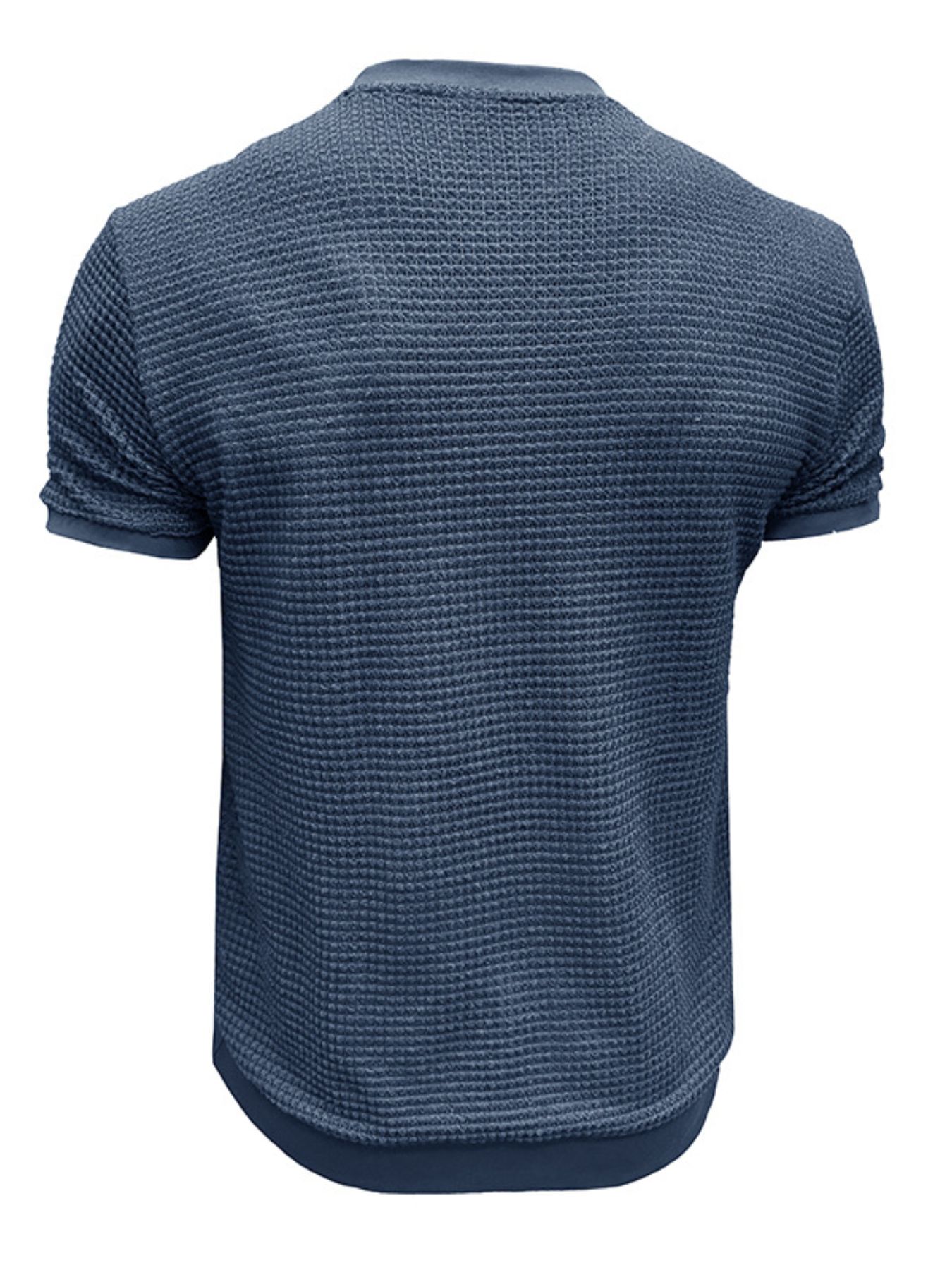 Men's Textured Knit Crew Neck T-Shirt
