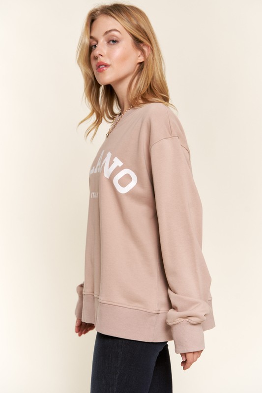 Washed Milano Pullover Sweatshirt