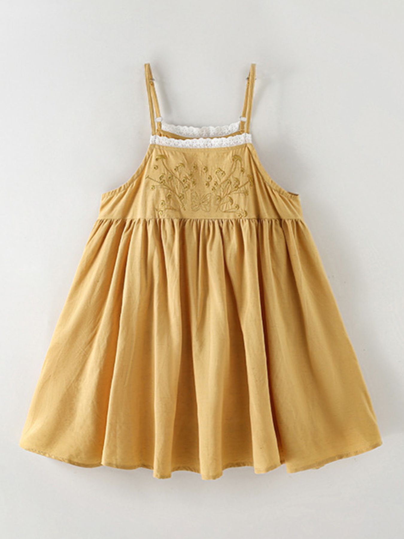 Children's Lace Detail Embroidered Dress 2