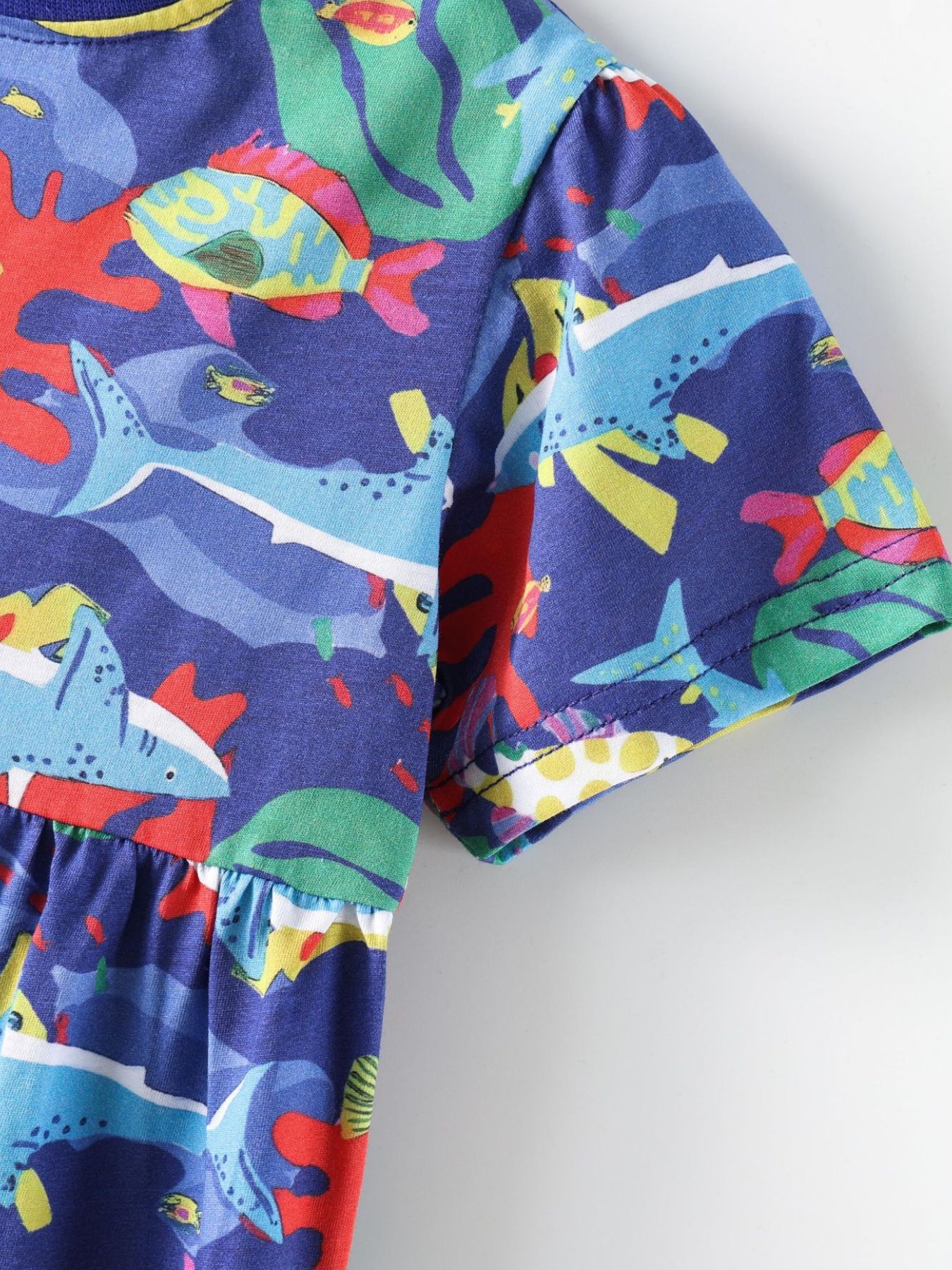 Children's Marine Life Print A-Line Dress 4