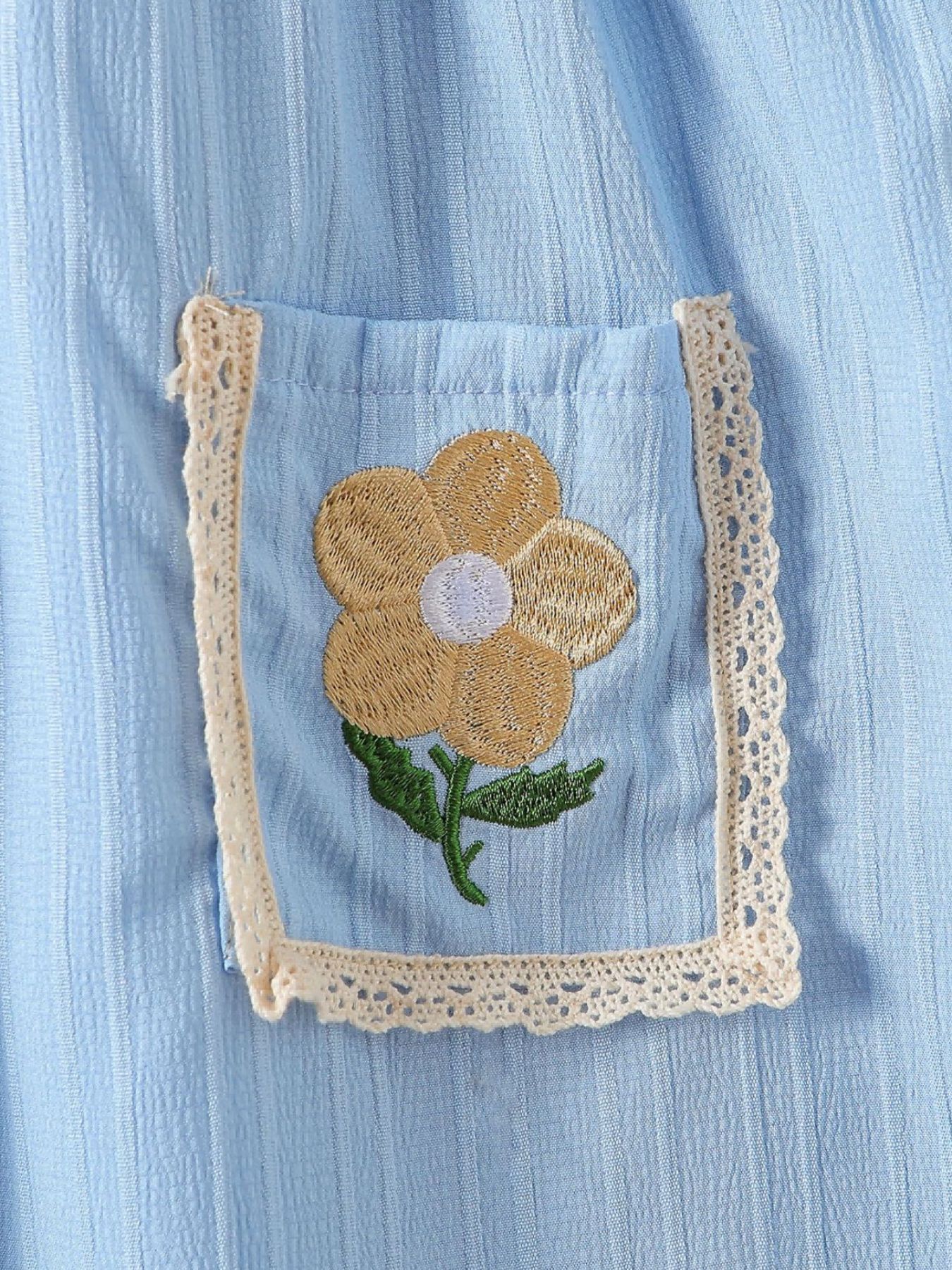 Children's Embroidered Ruffled Hem Dress 3
