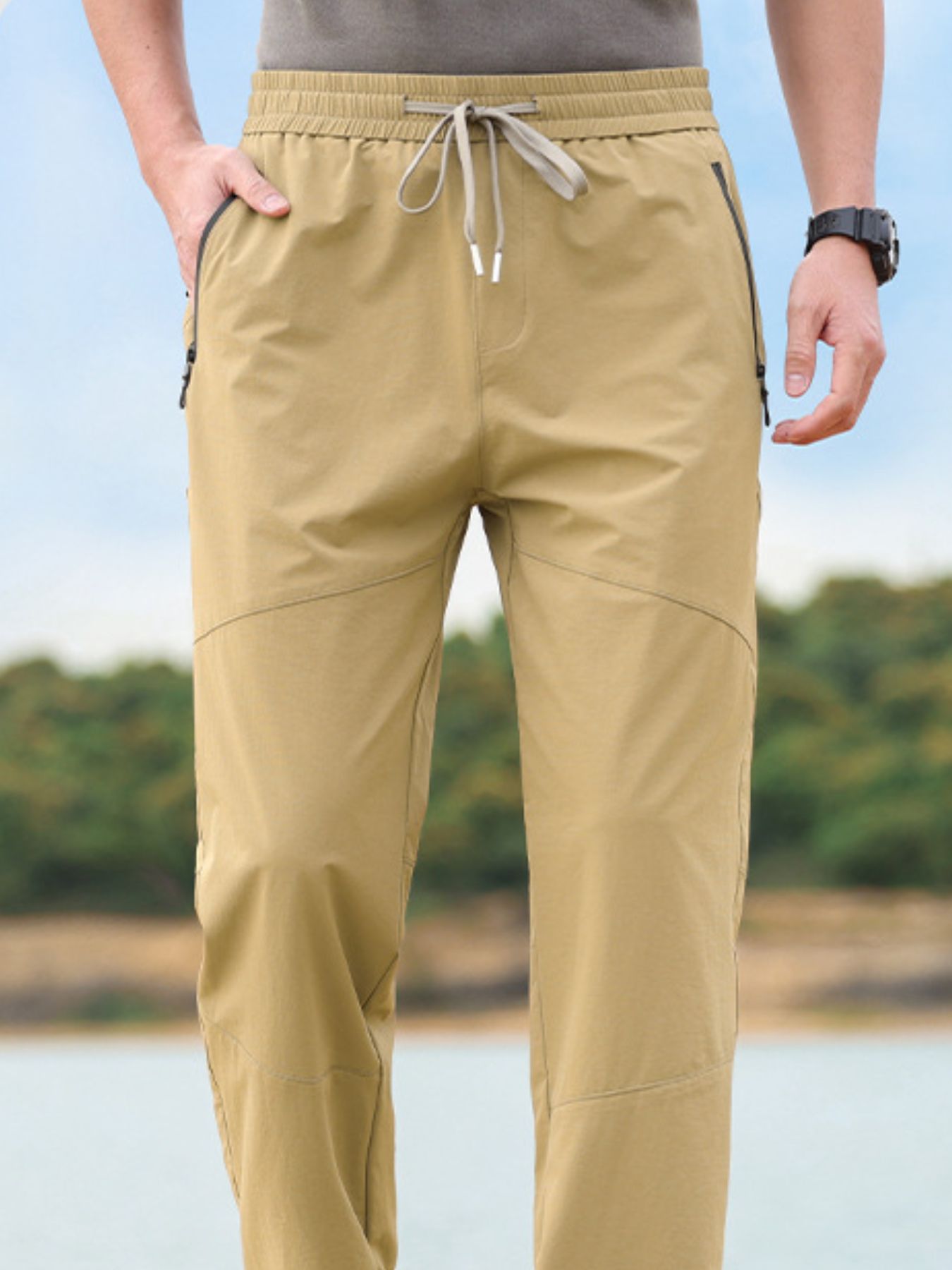 Men's Plus Size Wide Leg Pants