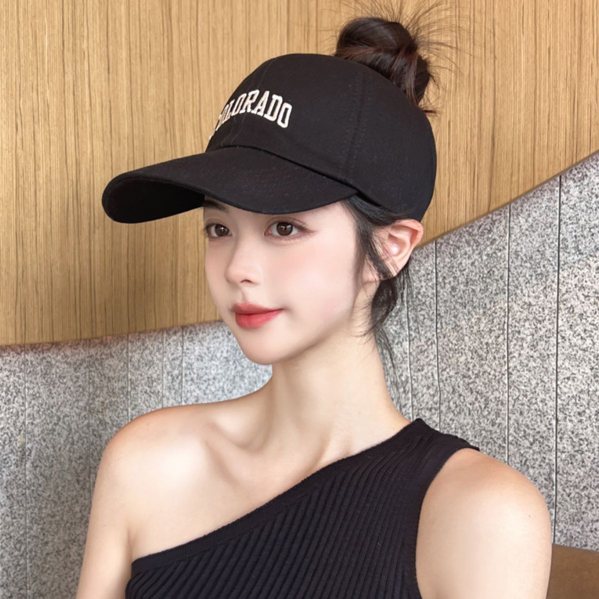 Embroidered Visor Hat 2