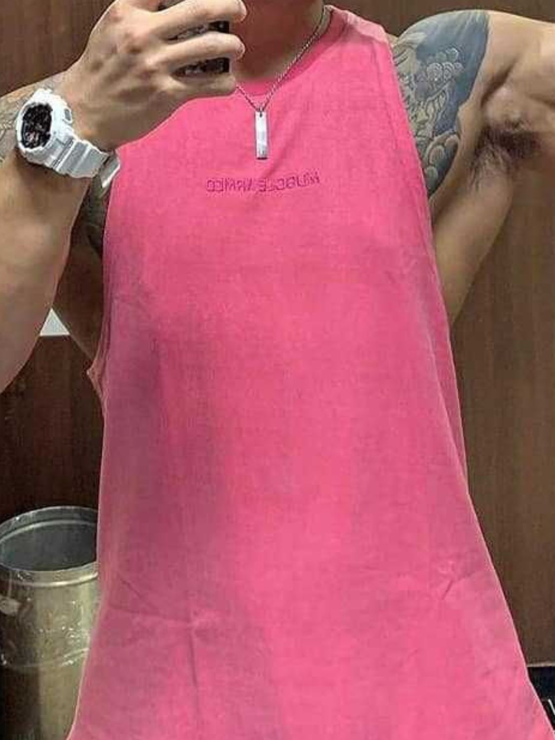 Men's Plus Size Round Neck Tank