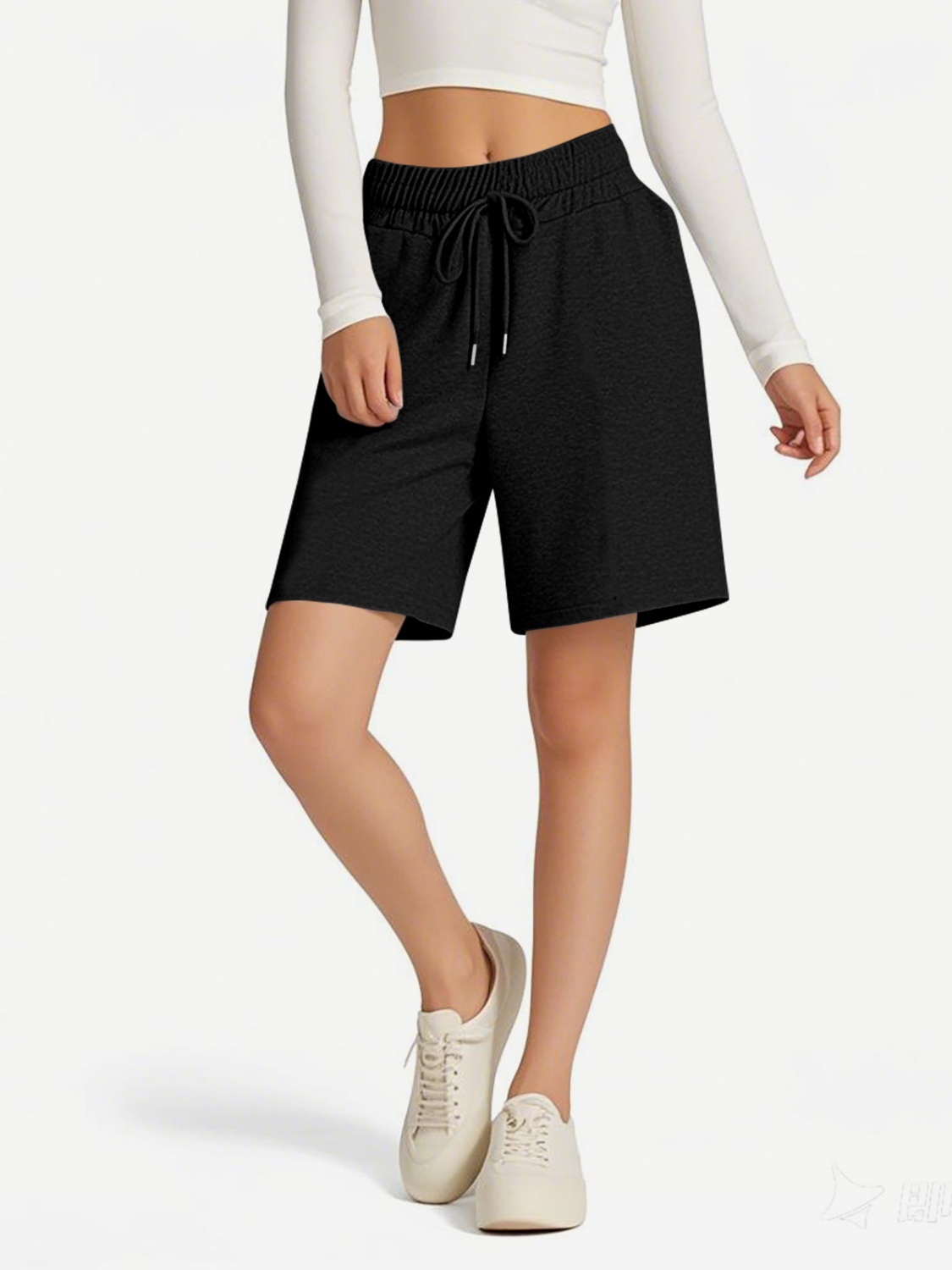 Drawstring Shorts with Pockets