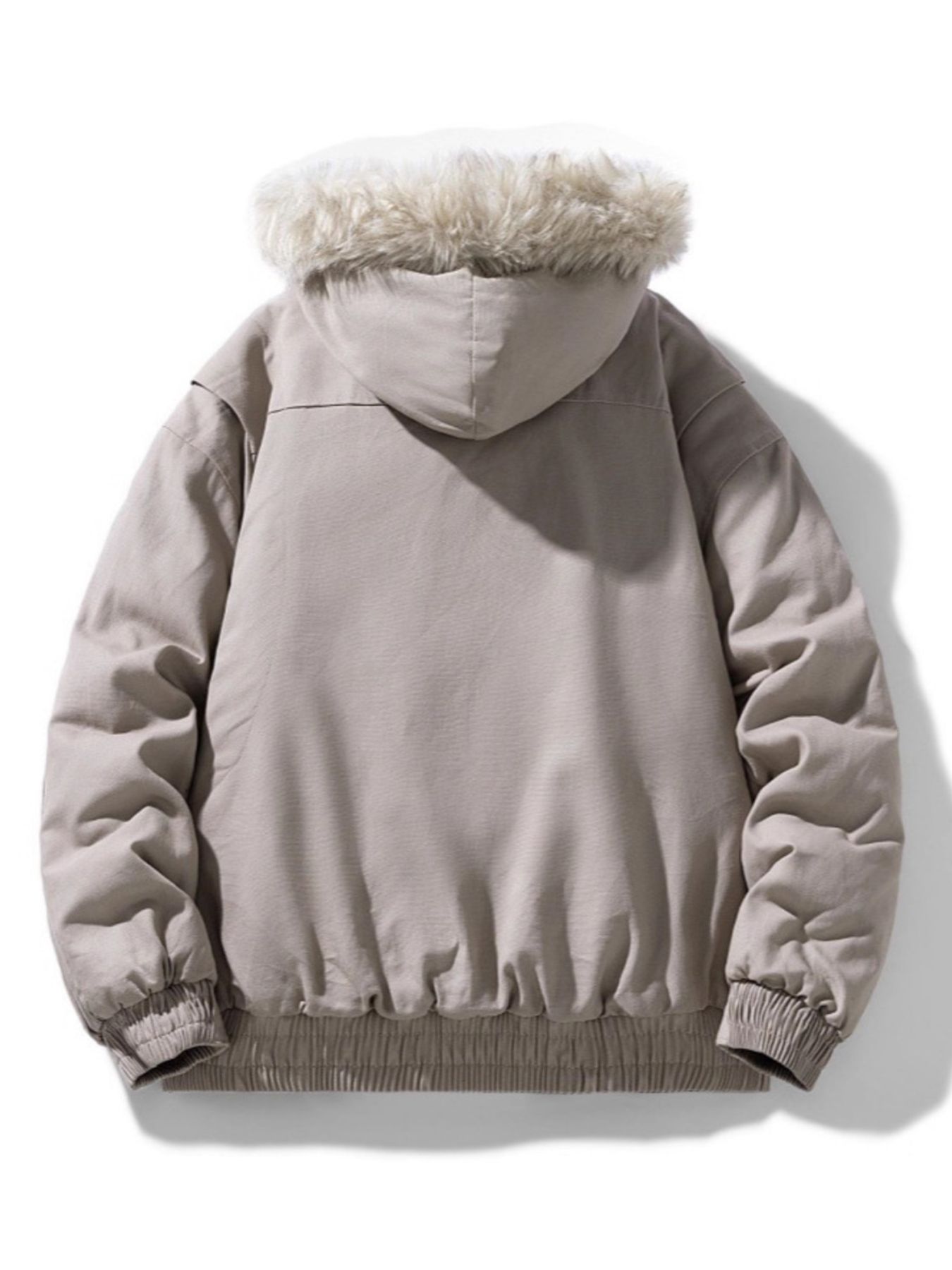 Men's Plus Size Zip Up Hooded Winter Coat