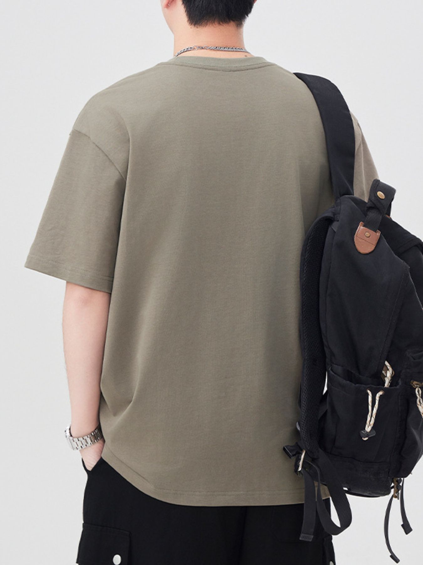 Men's Plus Size Round Neck Short Sleeve T-Shirt