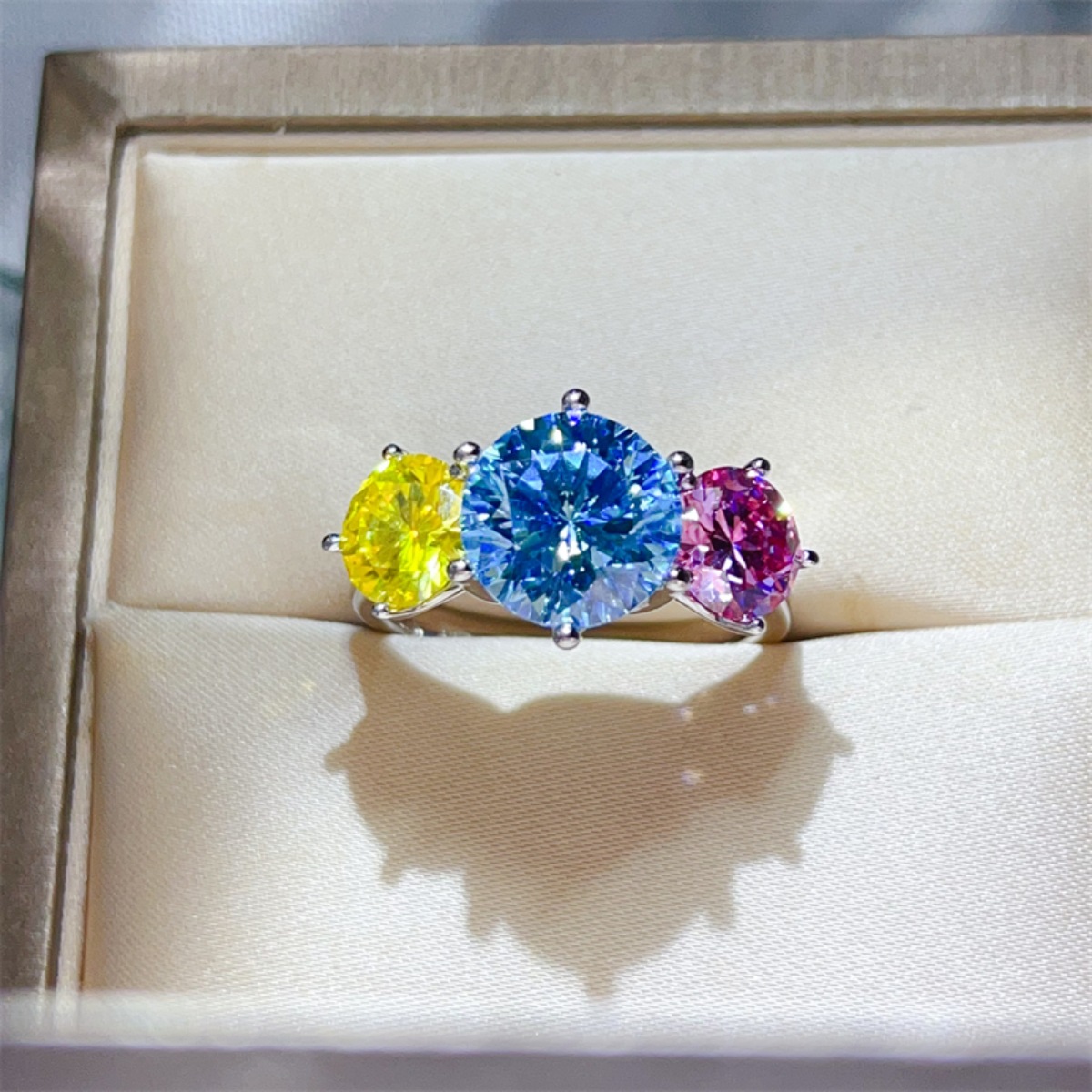 5 Carat Moissanite 925 Sterling Silver Ring