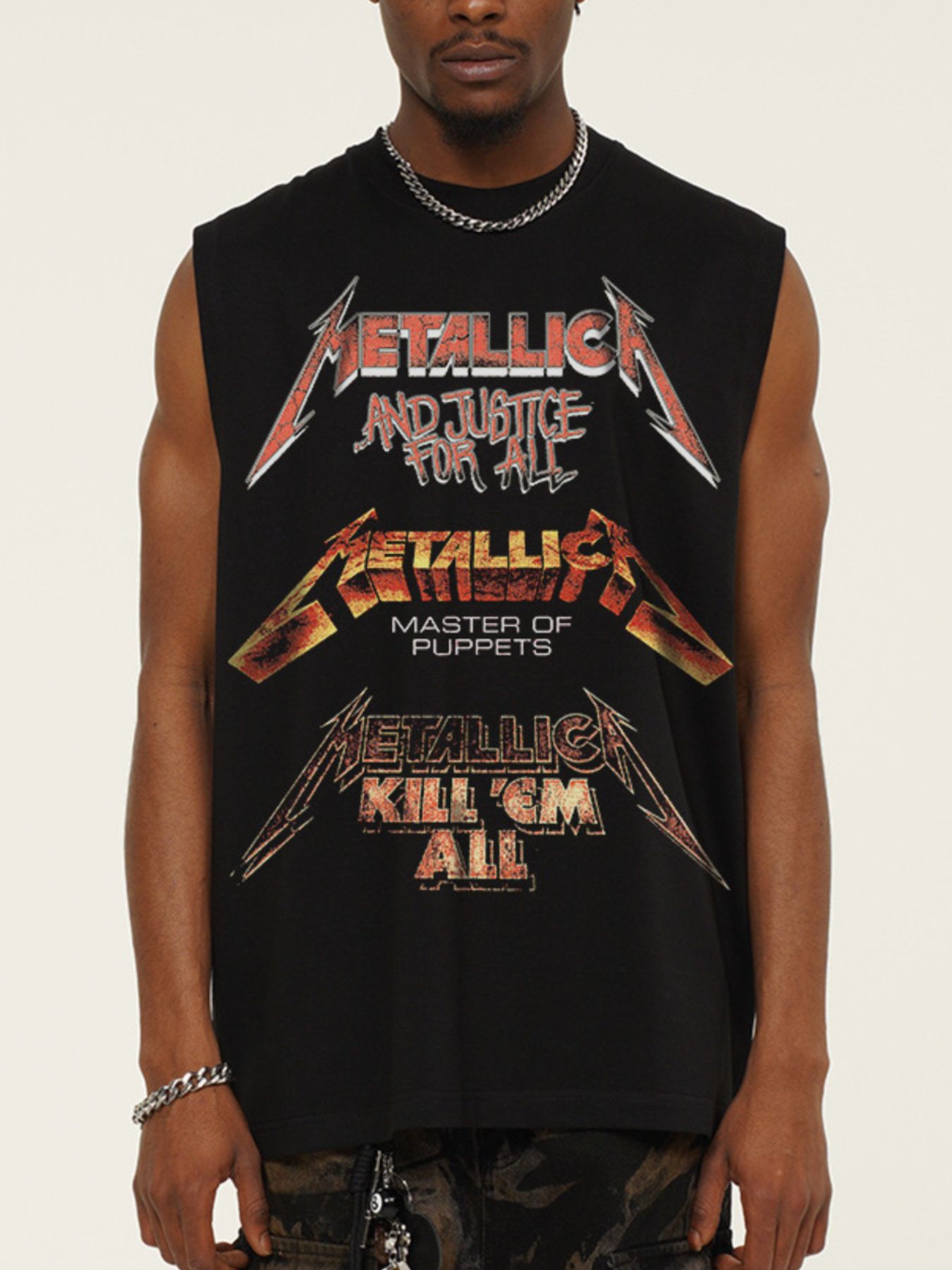 Men's Graphic Round Neck Tank