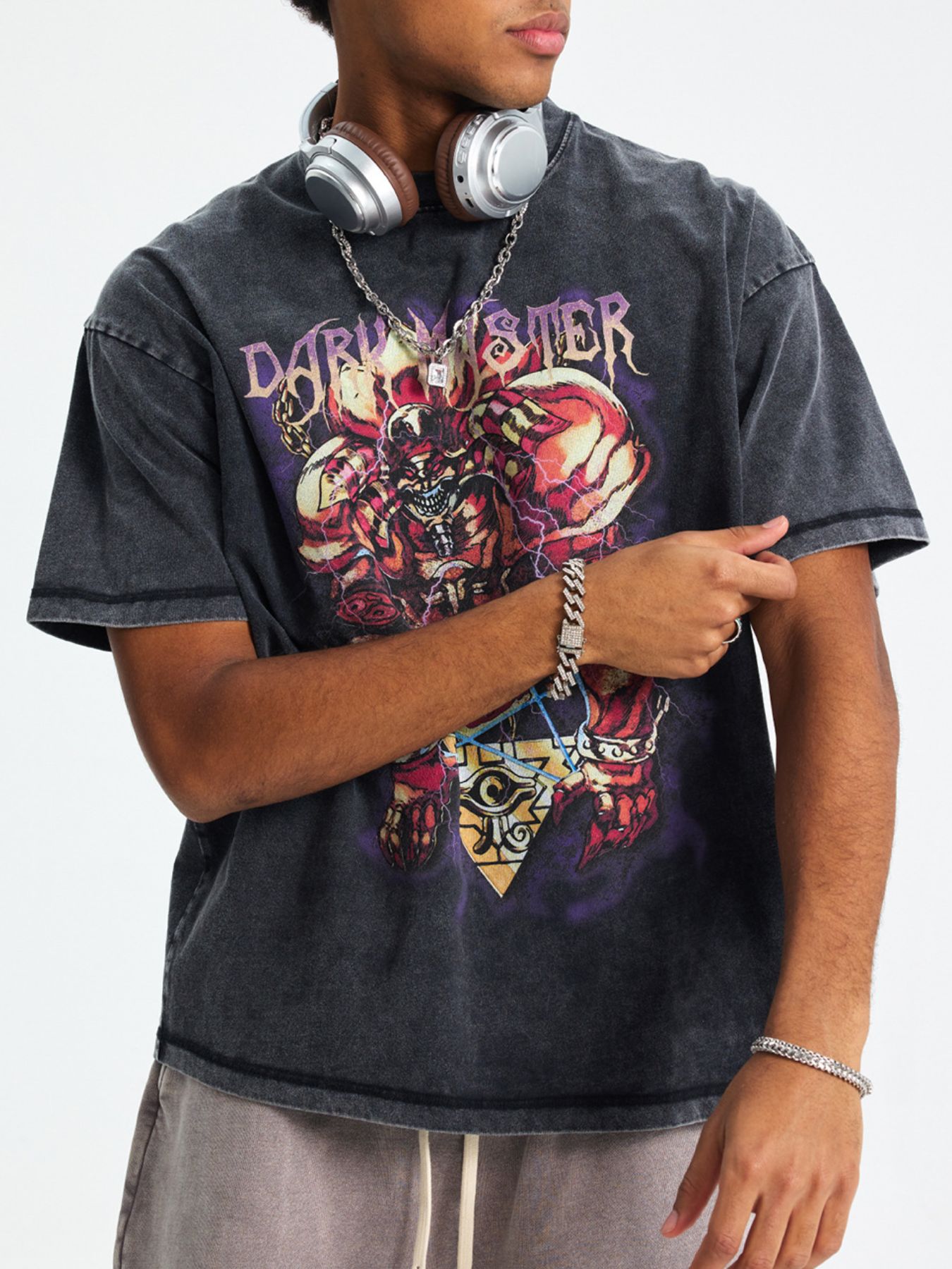 Men's Graphic Round Neck Short Sleeve T-Shirt