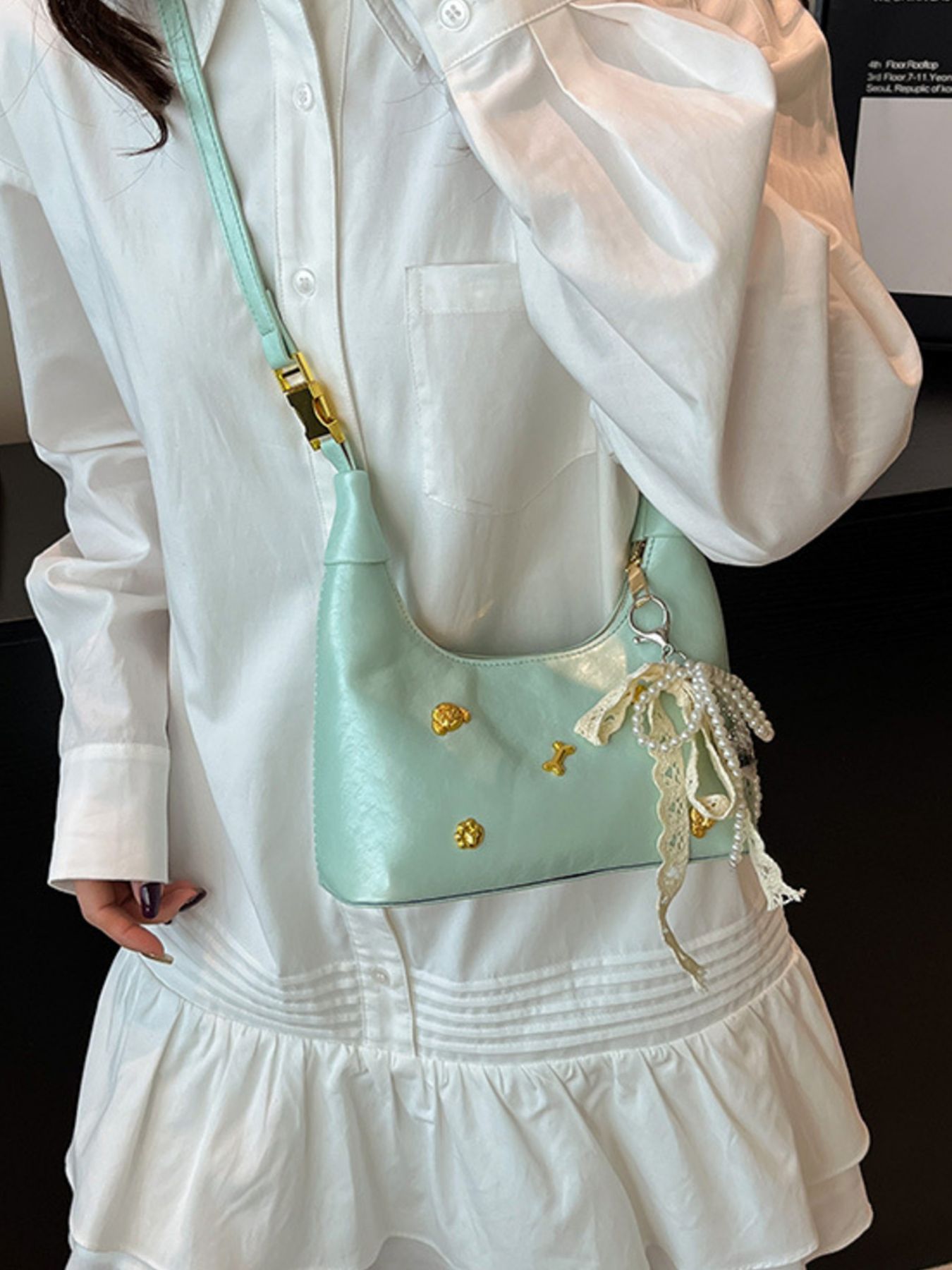 Embellished Hobo Crossbody Bag 3