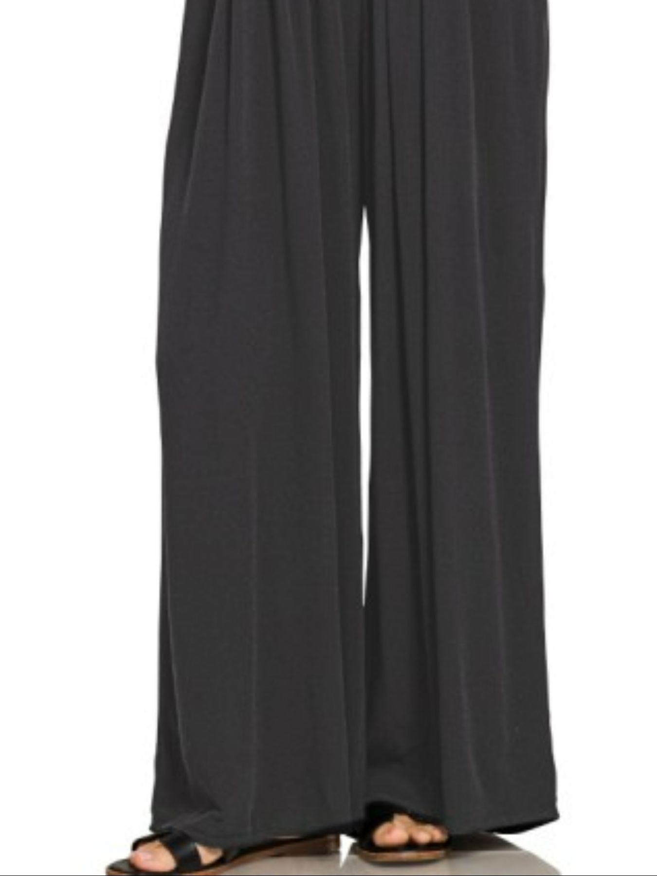 Woven Rayon Crepe Wide Leg Overalls