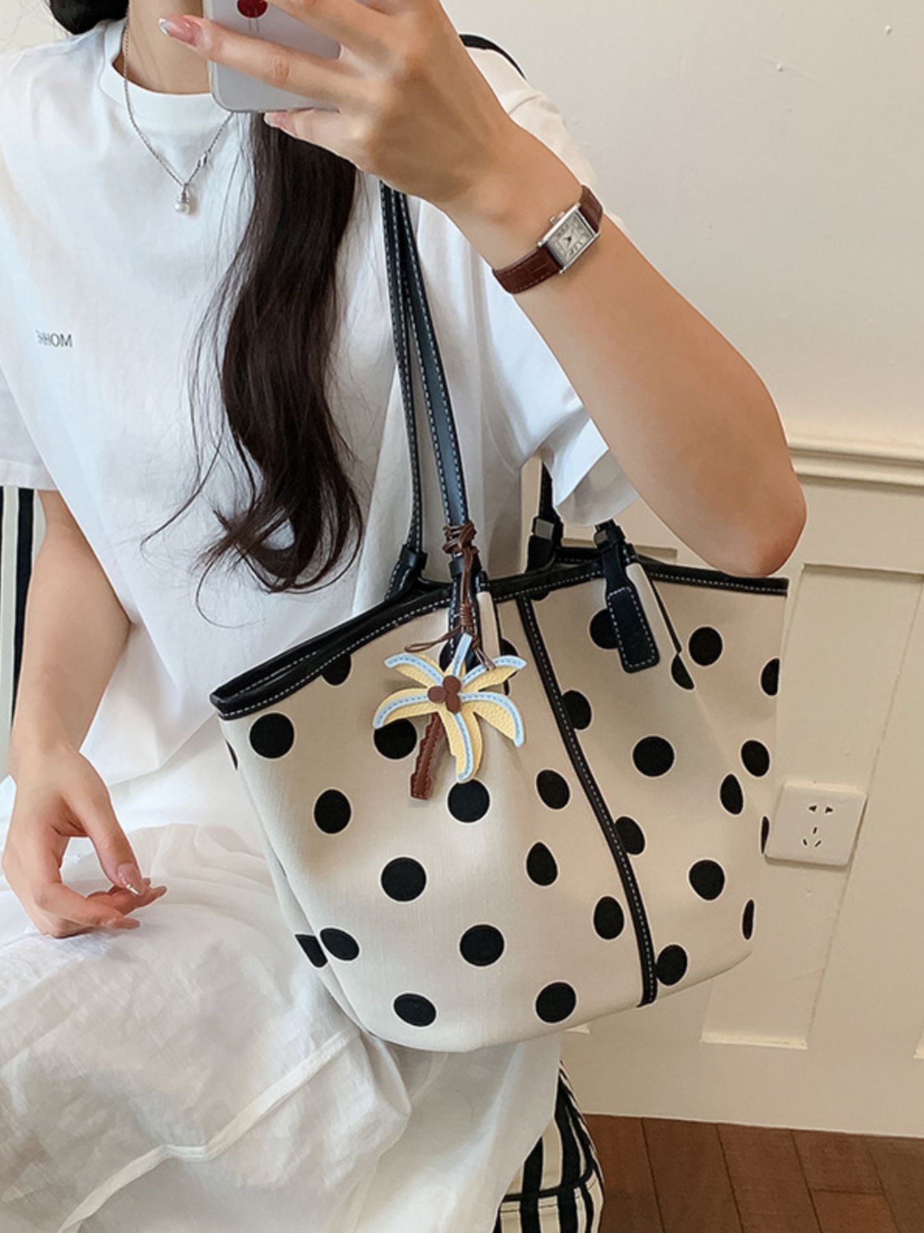 Polka Dot Shoulder Bag 12