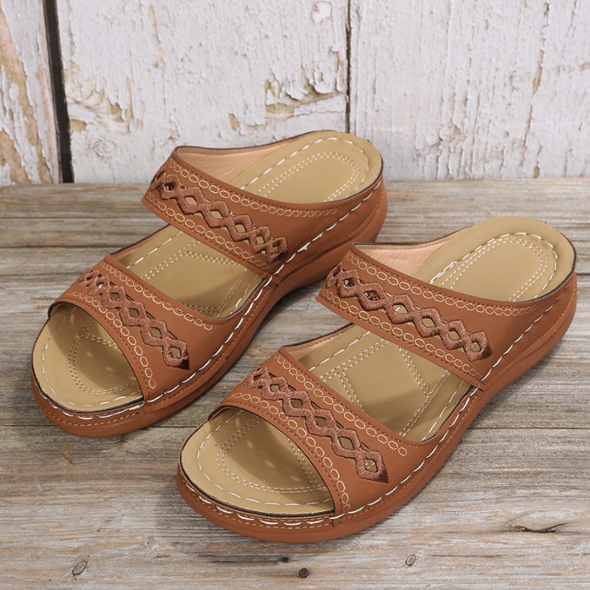 Open Toe Flats Sandals