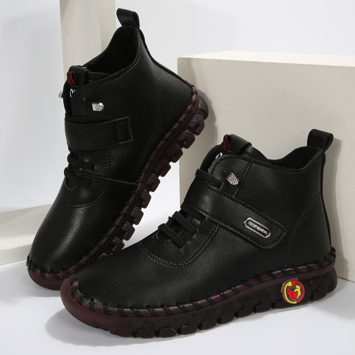 Lace Up Platform Ankle Boots