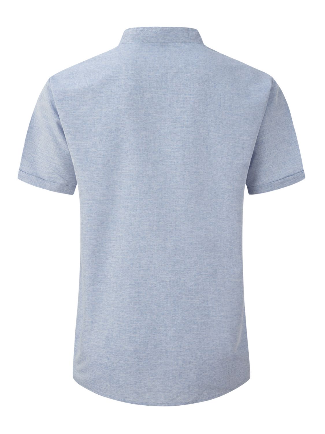 Men's Full Size Button Detail Short Sleeve Polo Plus Size